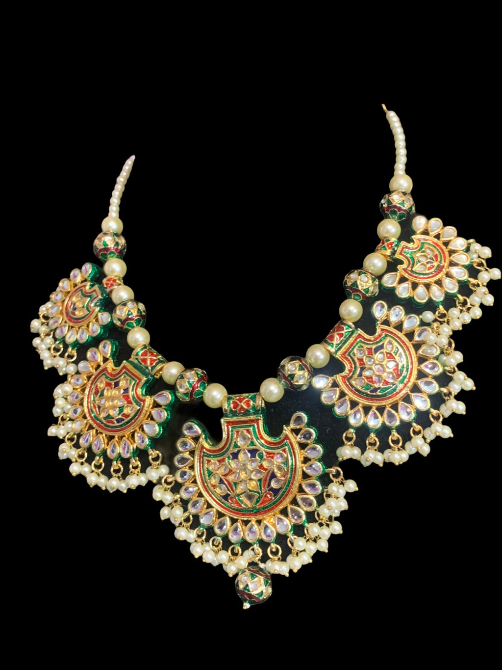 NS361 Pankhi kundan necklace ( READY TO SHIP )