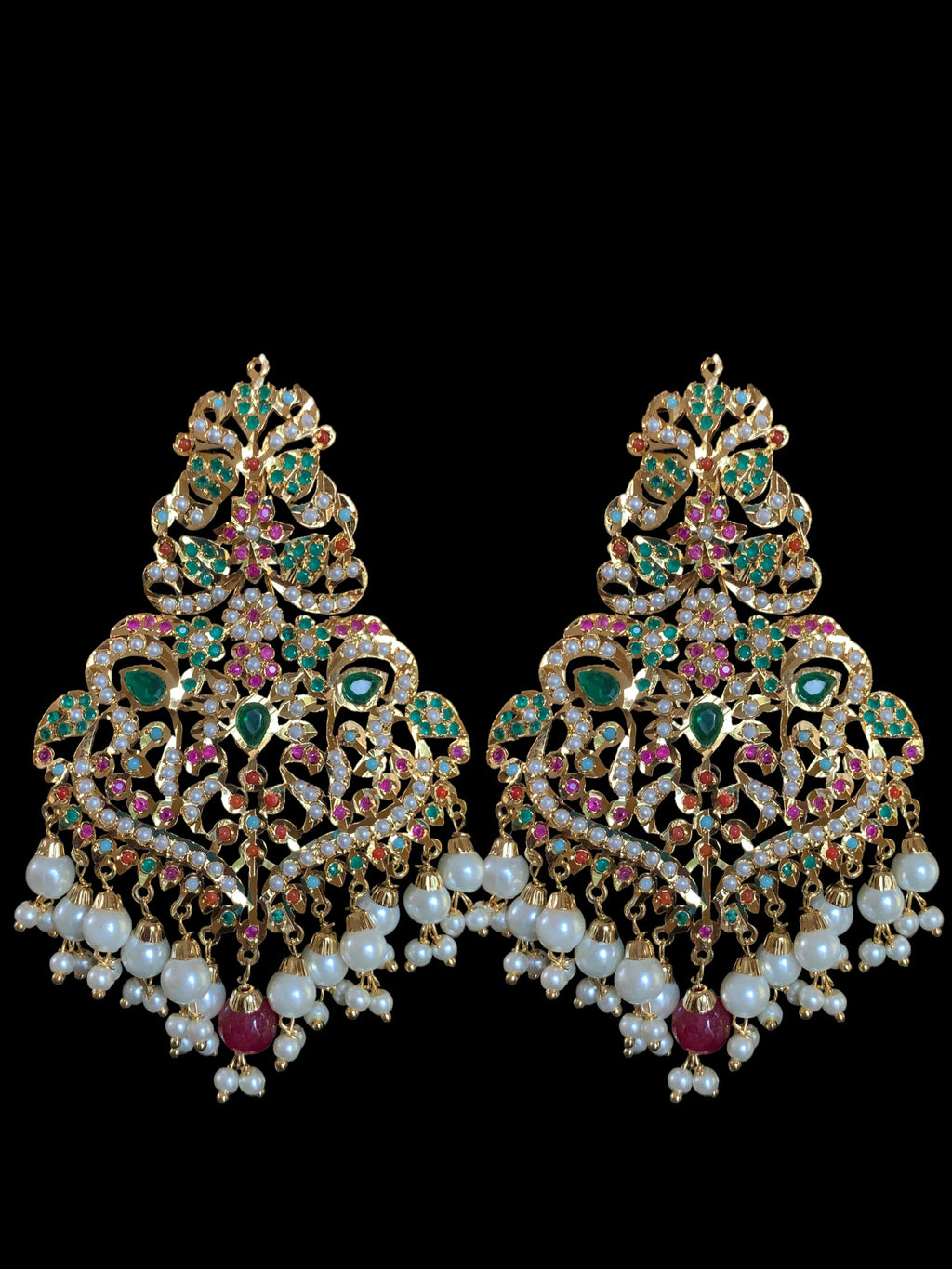 LN169 Neeli jadau rani haar in Navratan ( SHIPS IN 4 WEEKS  )