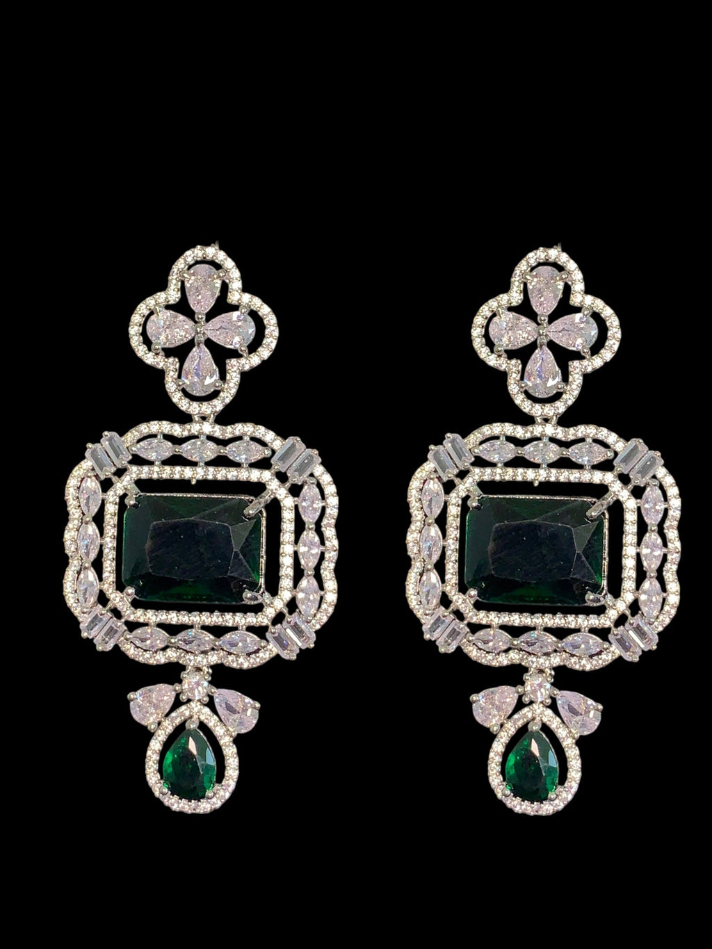 NS501 MISHA silver plated necklace with earrings ( READY TO SHIP )