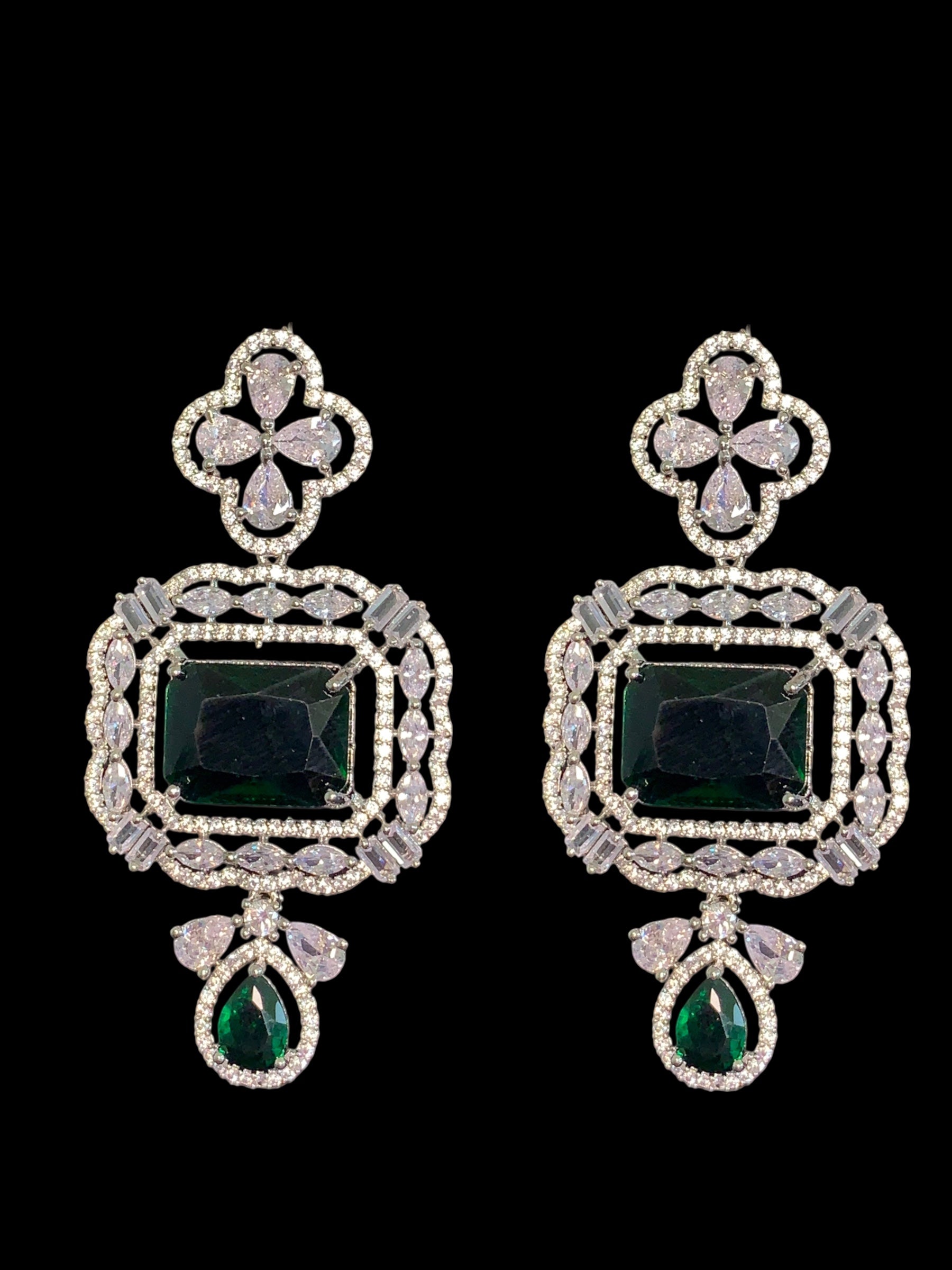 NS501 MISHA silver plated necklace with earrings ( READY TO SHIP )