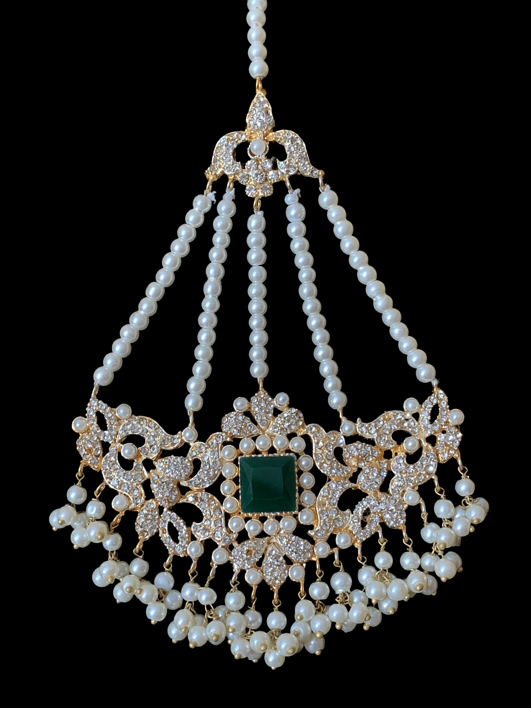 BR13 Anisa bridal set in emeralds( READY TO SHIP)