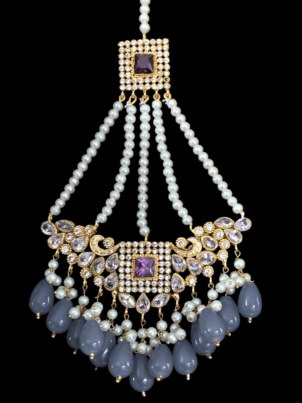 BR51 Aima  choker set (amethyst) (SHIPS IN 3 WEEKS )