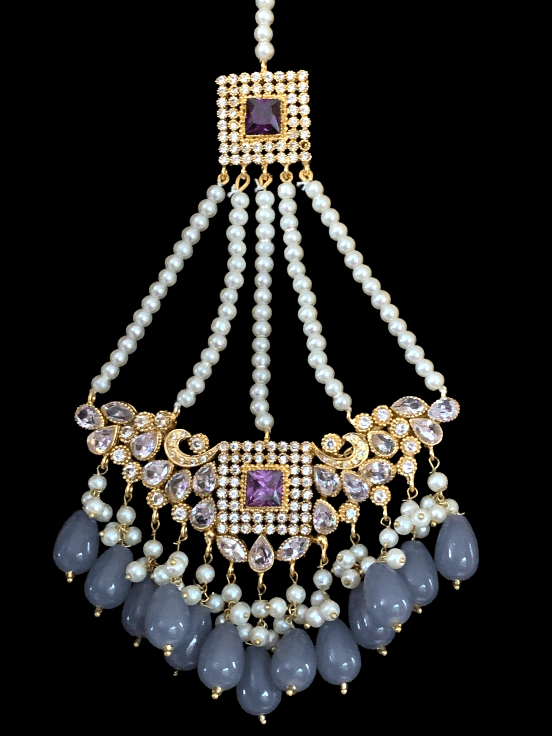 BR51 Aima  choker set (amethyst) (SHIPS IN 3 WEEKS )