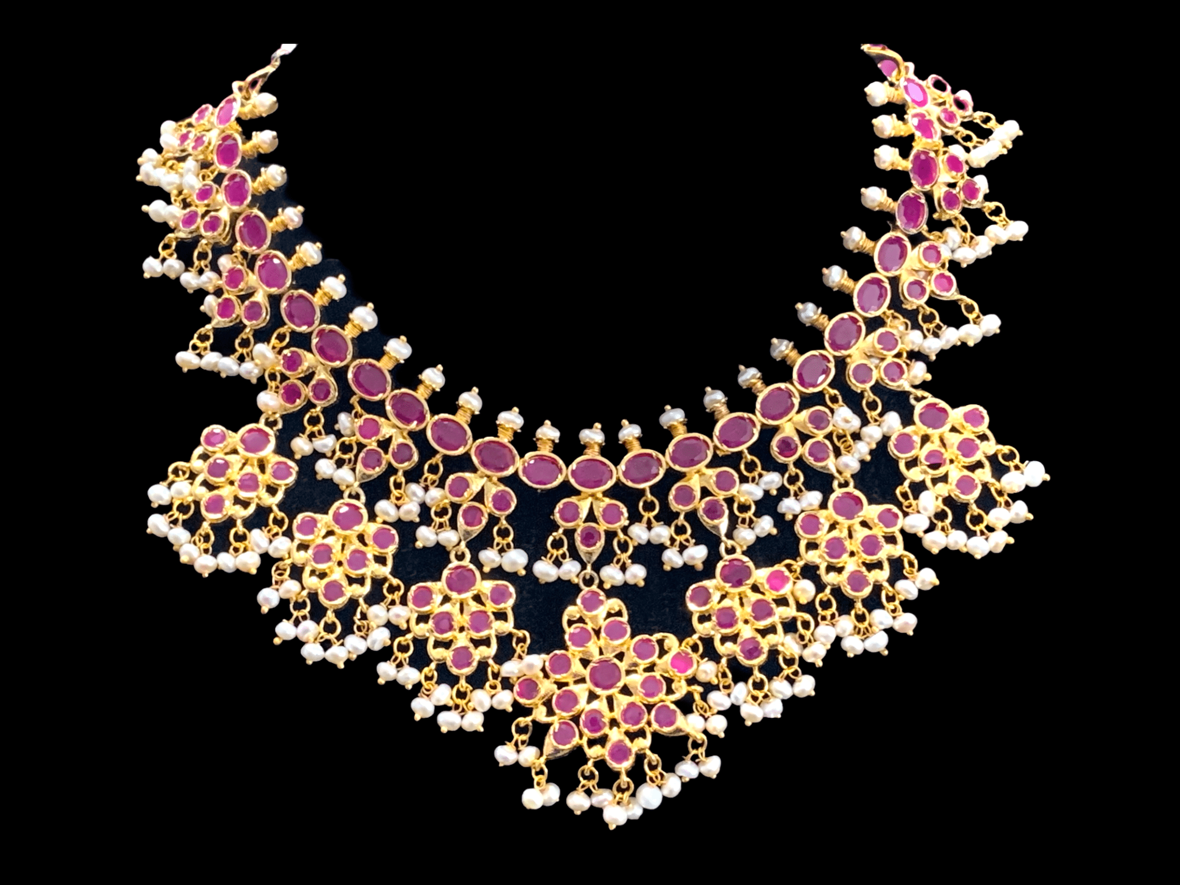 NS333 zyva fresh water pearl necklace with earrings ( READY TO SHIP )