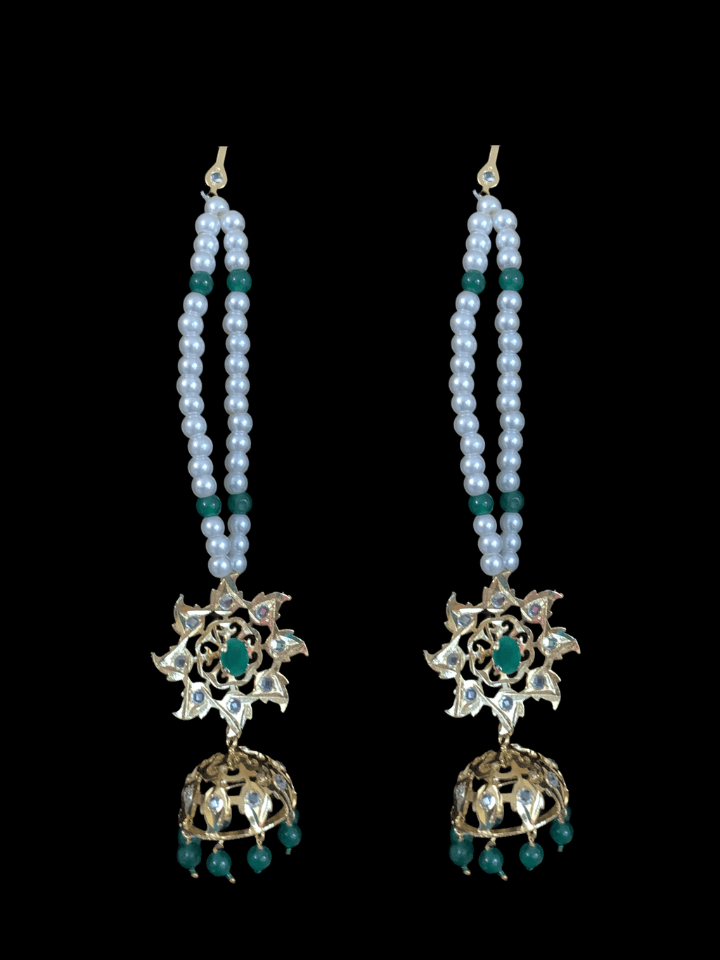 SAT50  Insia hyderabadi satlada in green  ( READY TO SHIP )