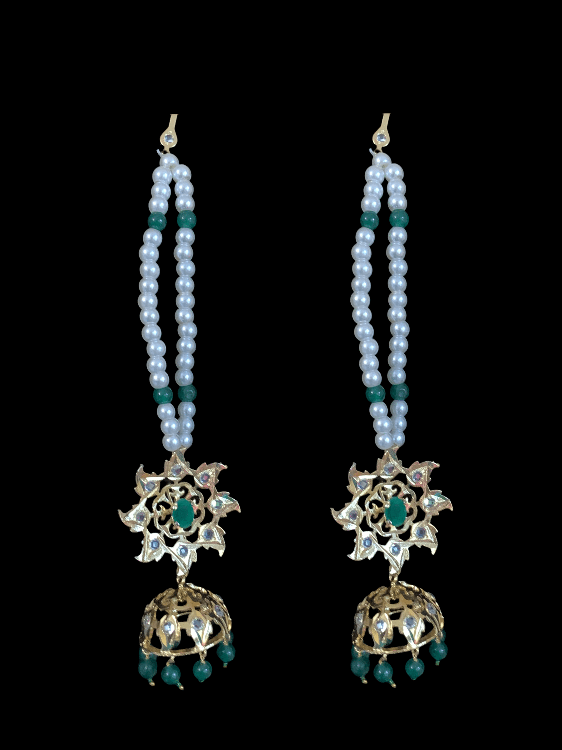 SAT50  Insia hyderabadi satlada in green  ( READY TO SHIP )