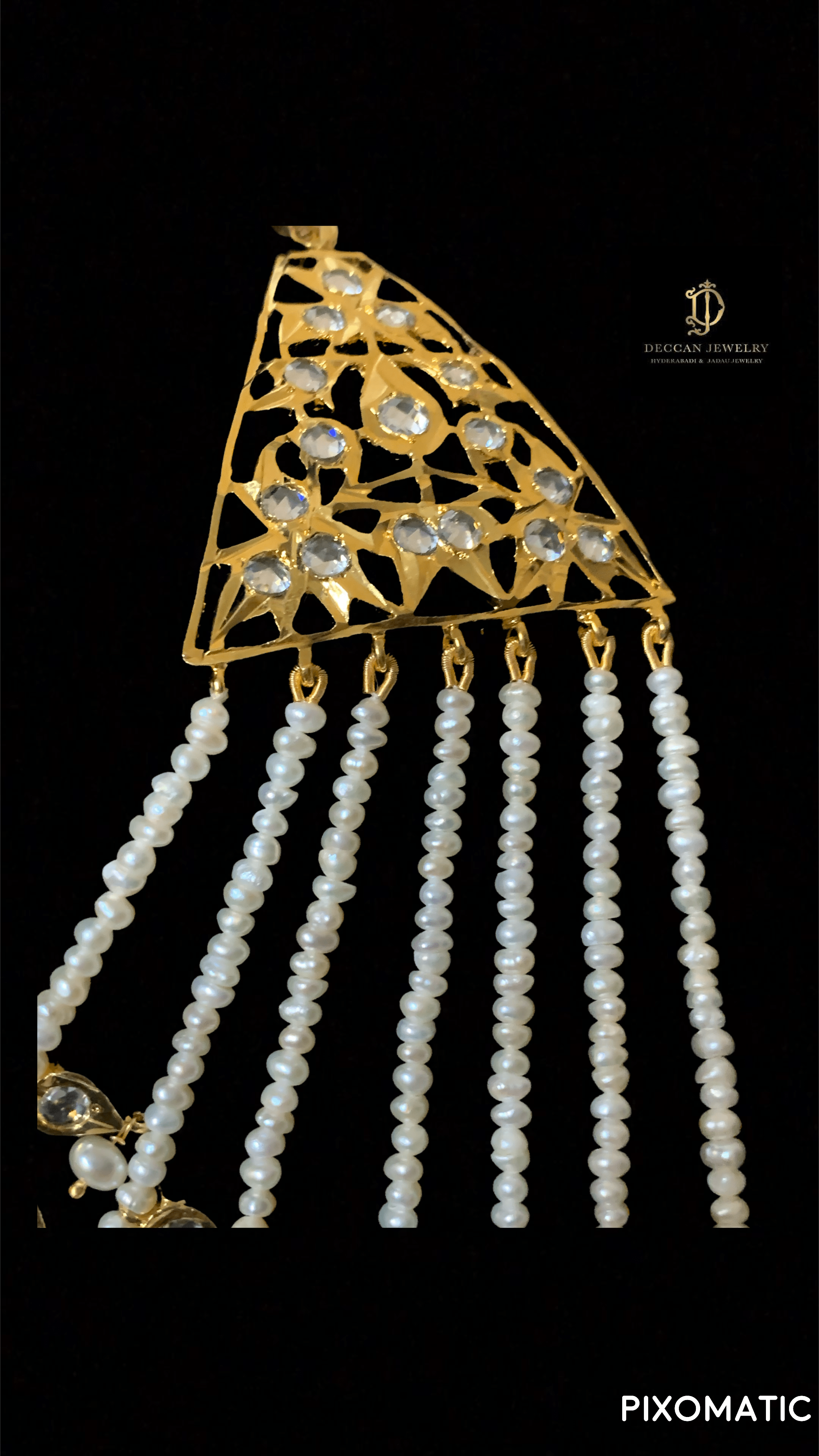 SAT15 Insia Bridal satlada in fresh water pearls ( READY TO SHIP )