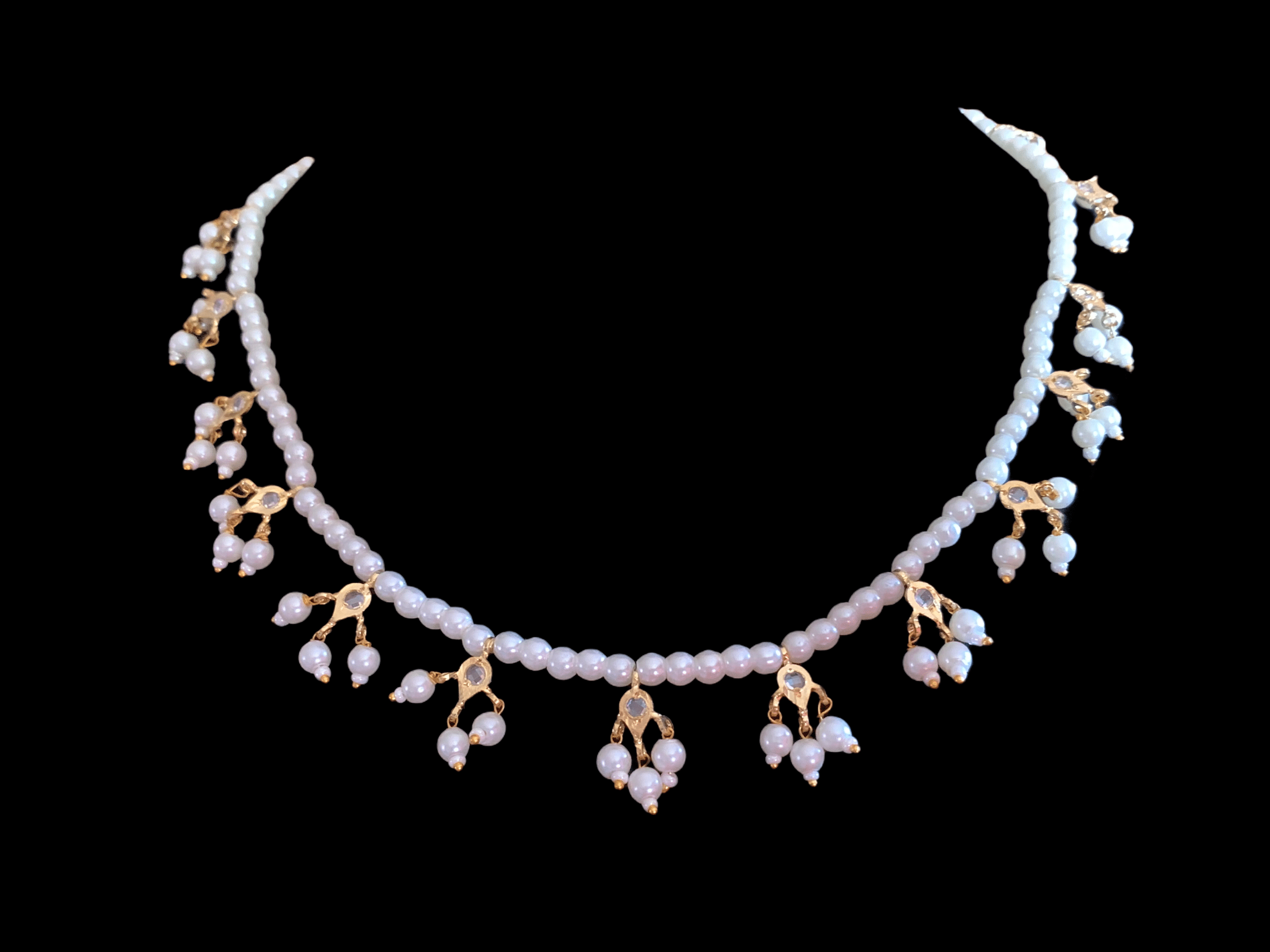 NS202 Nischala Pearl Necklace | Hyderabadi Jewelry | Deccan Jewelry ( READY TO SHIP )