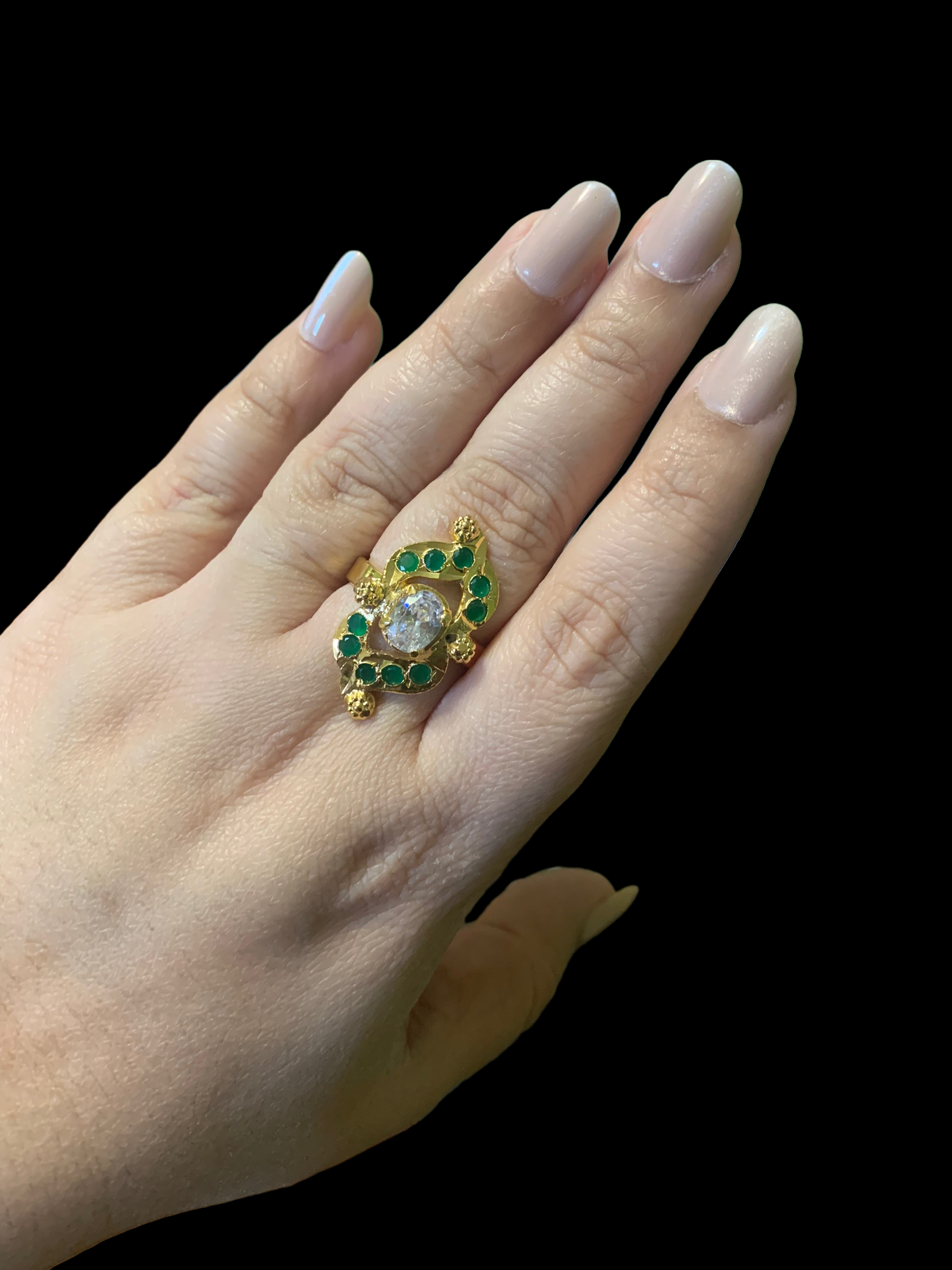 DJR78 Gold plated ring ( SHIPS IN 2 WEEKS )