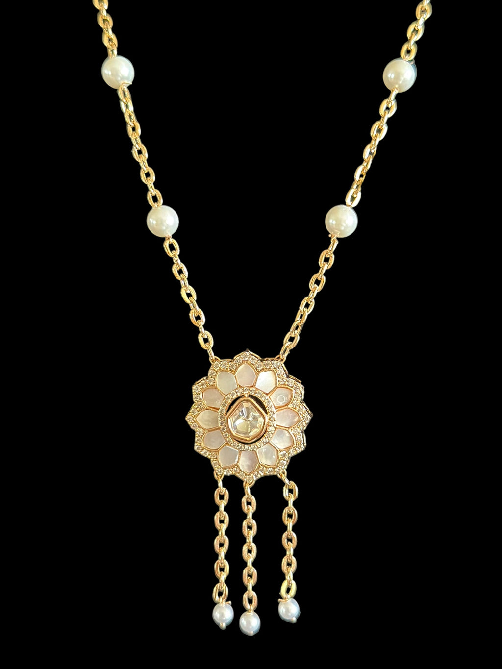 PS362 Eliza rose gold plated necklace ( READY TO SHIP )