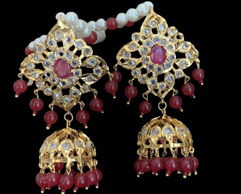 C24 Sabuhi Ruby  hyderabadi choker ( SHIPS IN 3 WEEKS  )