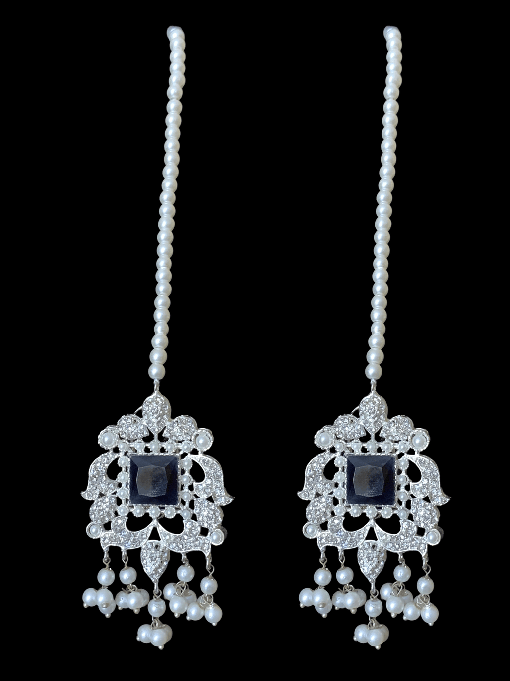 BR14 Anisa pakistani bridal set in sapphire blue (SHIPS IN 2 WEEKS )