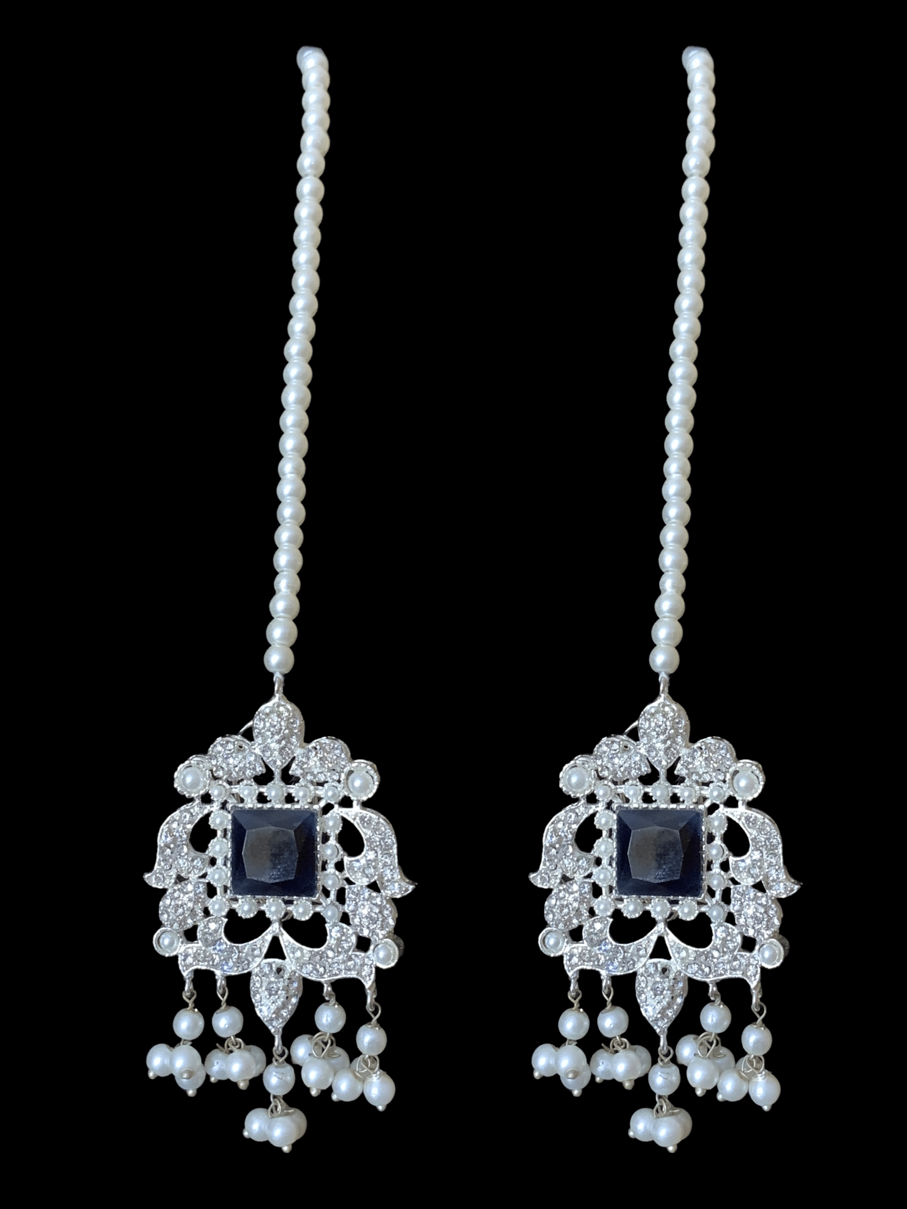 BR14 Anisa pakistani bridal set in sapphire blue (SHIPS IN 2 WEEKS )