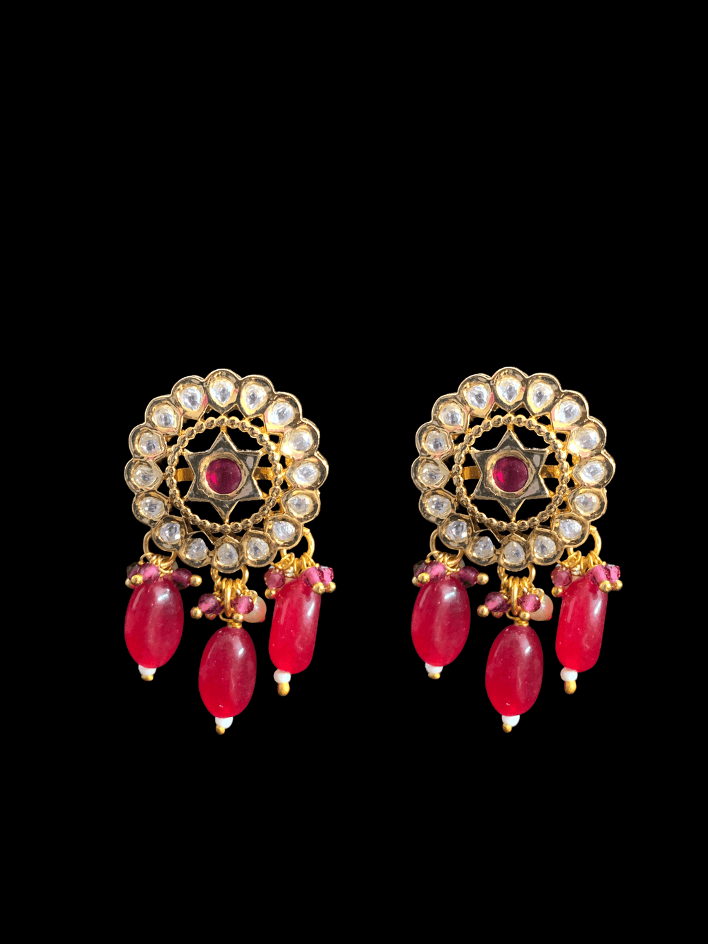 C161 gold plated high quality polki choker ( READY TO SHIP )