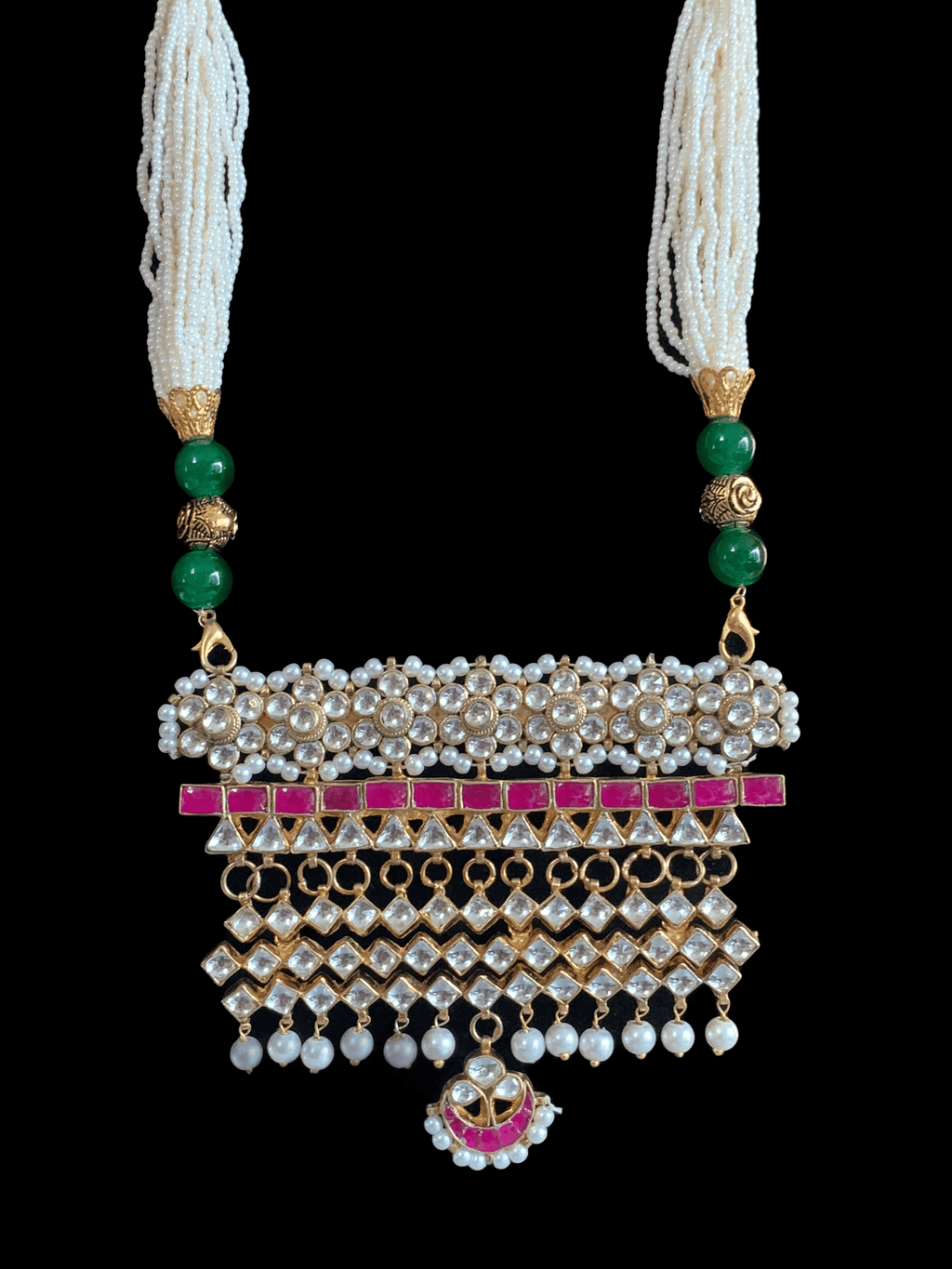 PS325 pachi kundan pendant set ( READY TO SHIP)