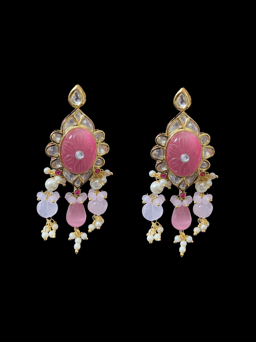 C173 Denise cz polki choker in pink  ( READY TO SHIP )