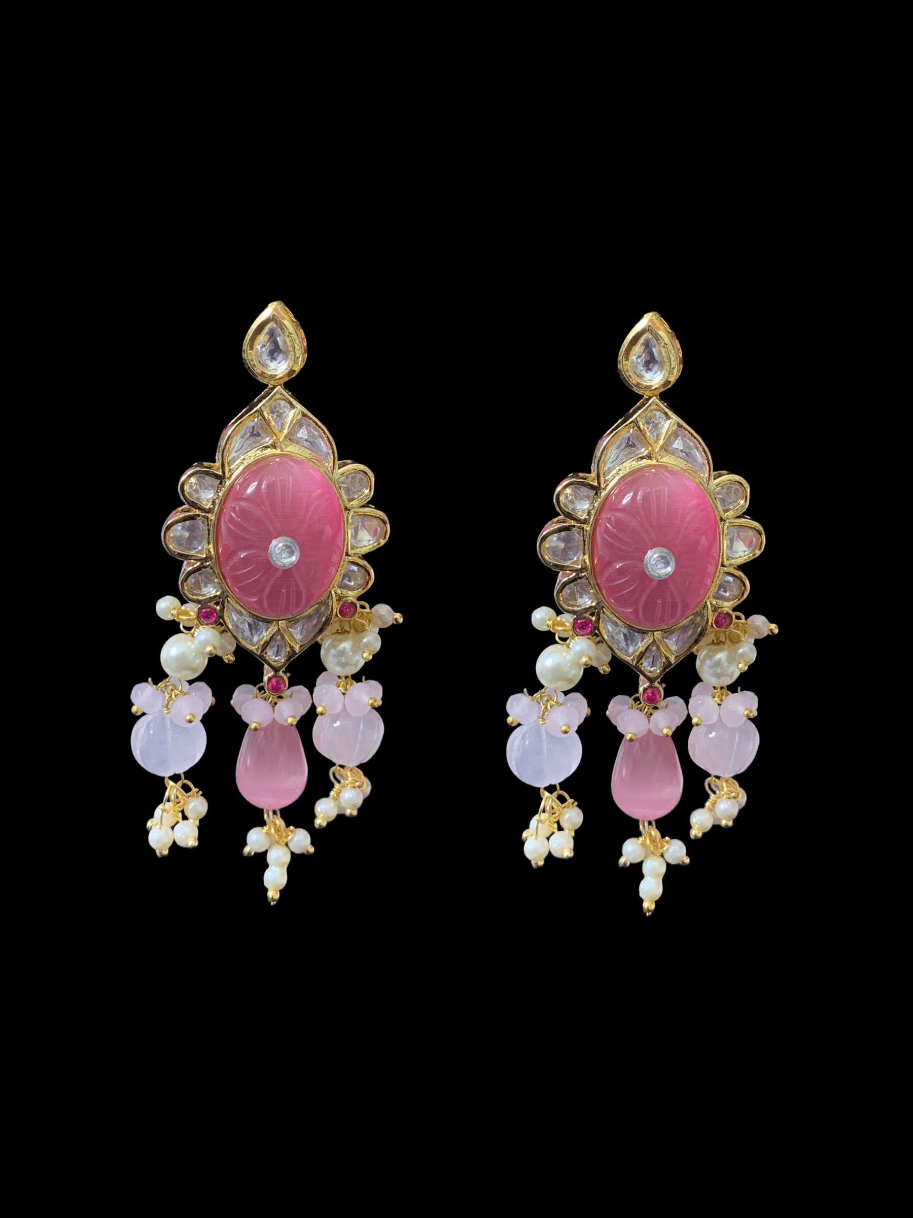 C173 Denise cz polki choker in pink  ( READY TO SHIP )