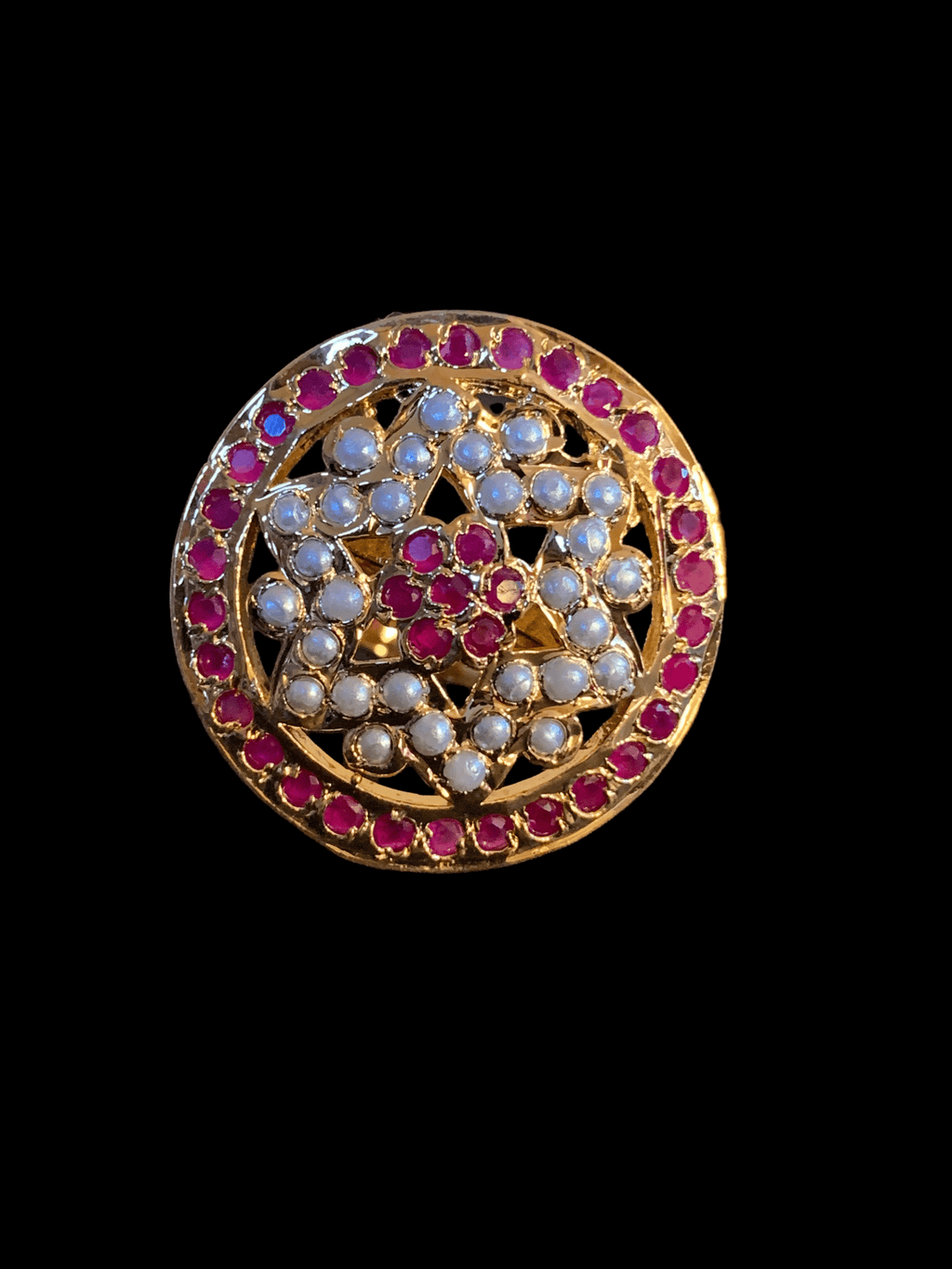 DJR116  jadau adjustable ring , ( READY TO SHIP )