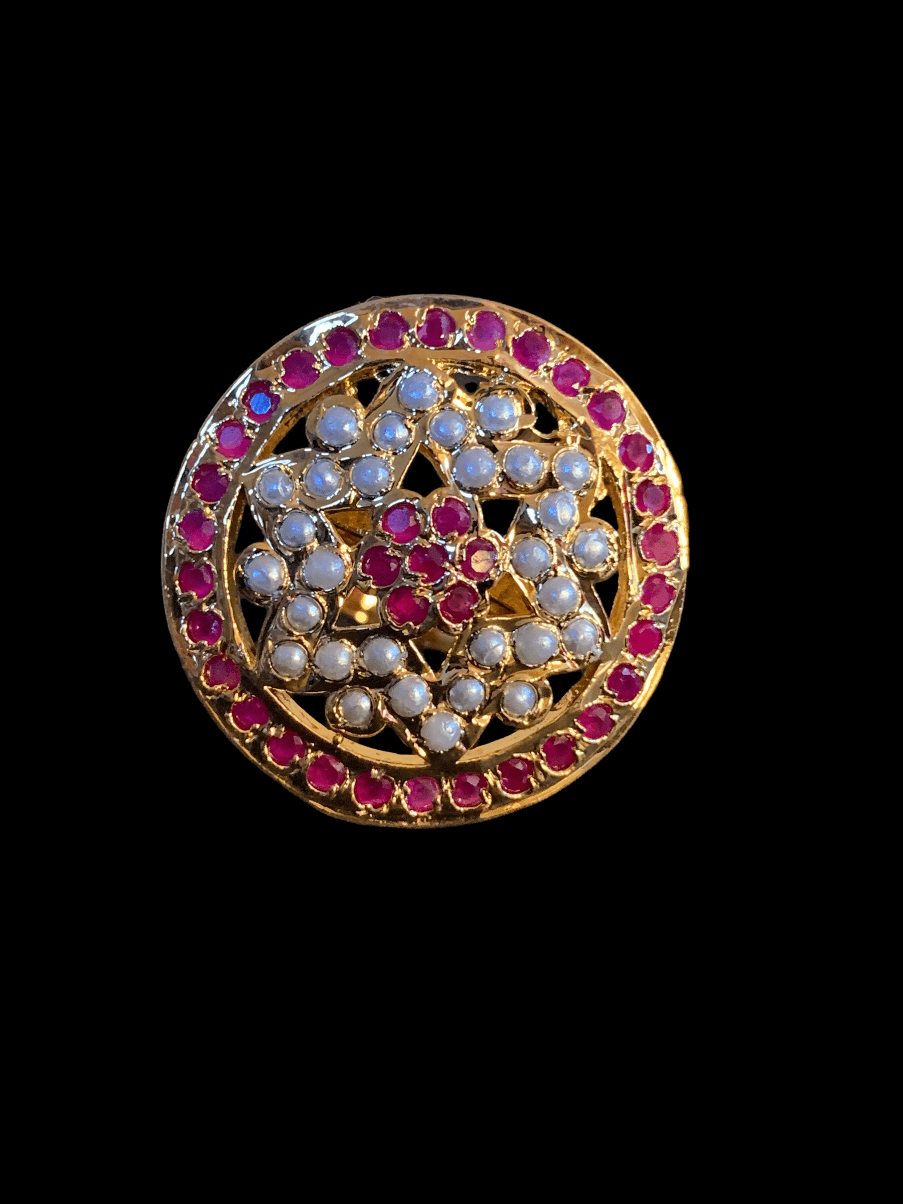 DJR116  jadau adjustable ring , ( READY TO SHIP )