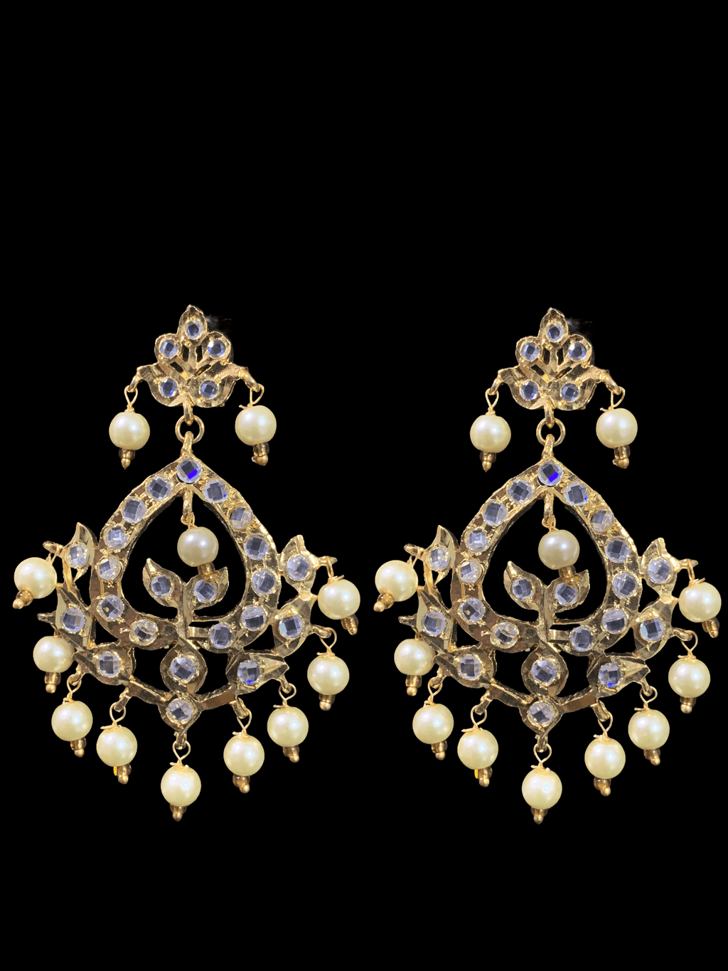 C171  Noor choker set in golden pearls ( READY TO SHIP )