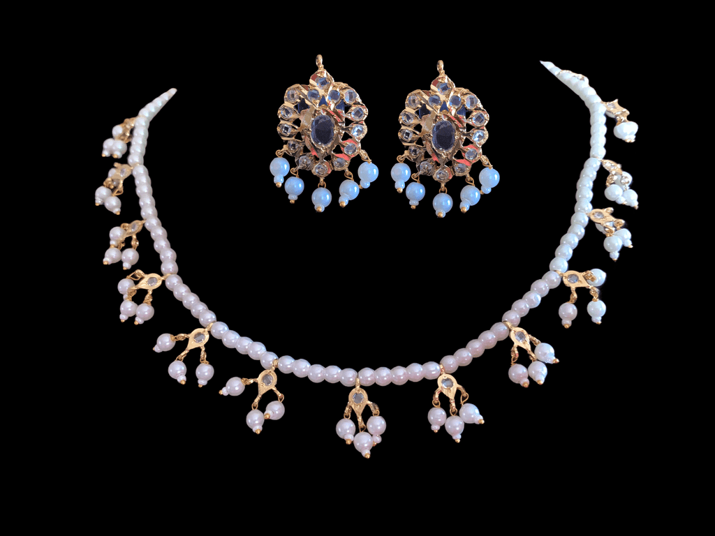 NS202 Nischala Pearl Necklace | Hyderabadi Jewelry | Deccan Jewelry ( READY TO SHIP )