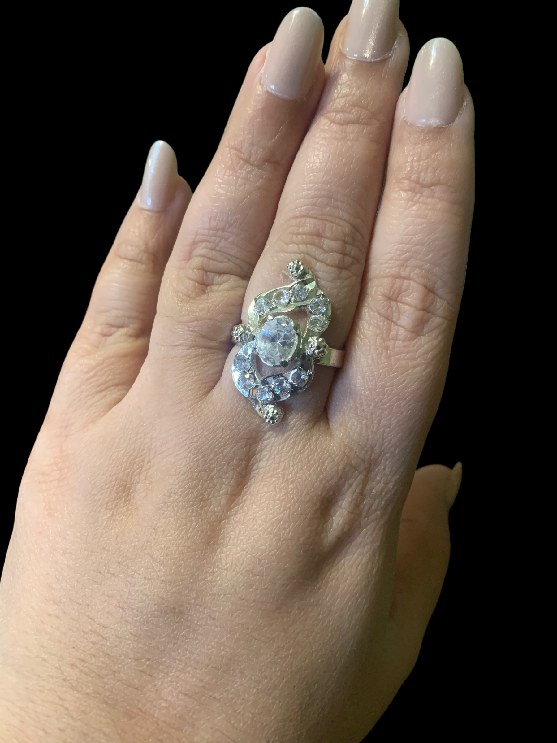 DJR76 Silver plated ring ( SHIPS IN 2 WEEKS  )