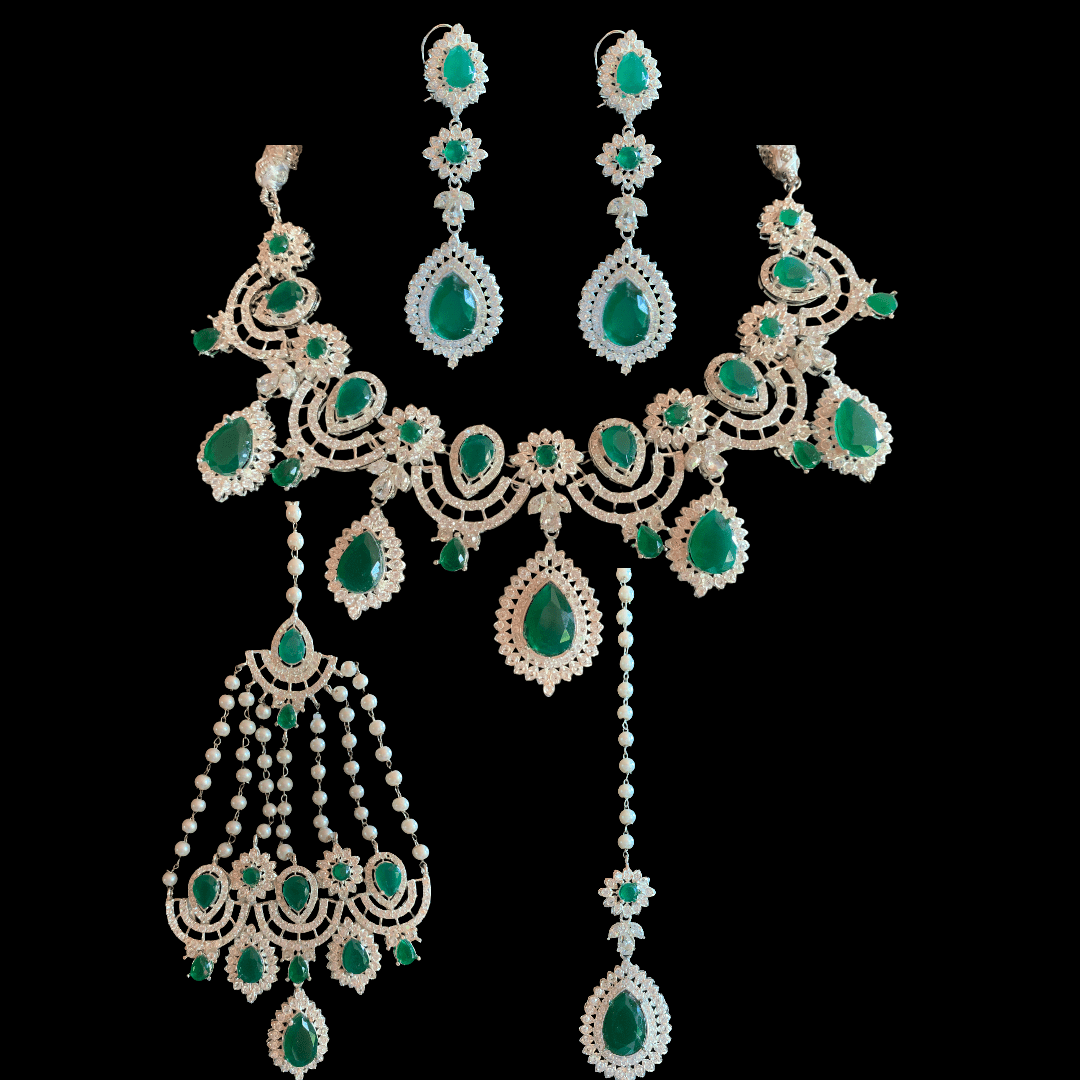 BR8 Sabina Cz bridal set ( READY TO SHIP)