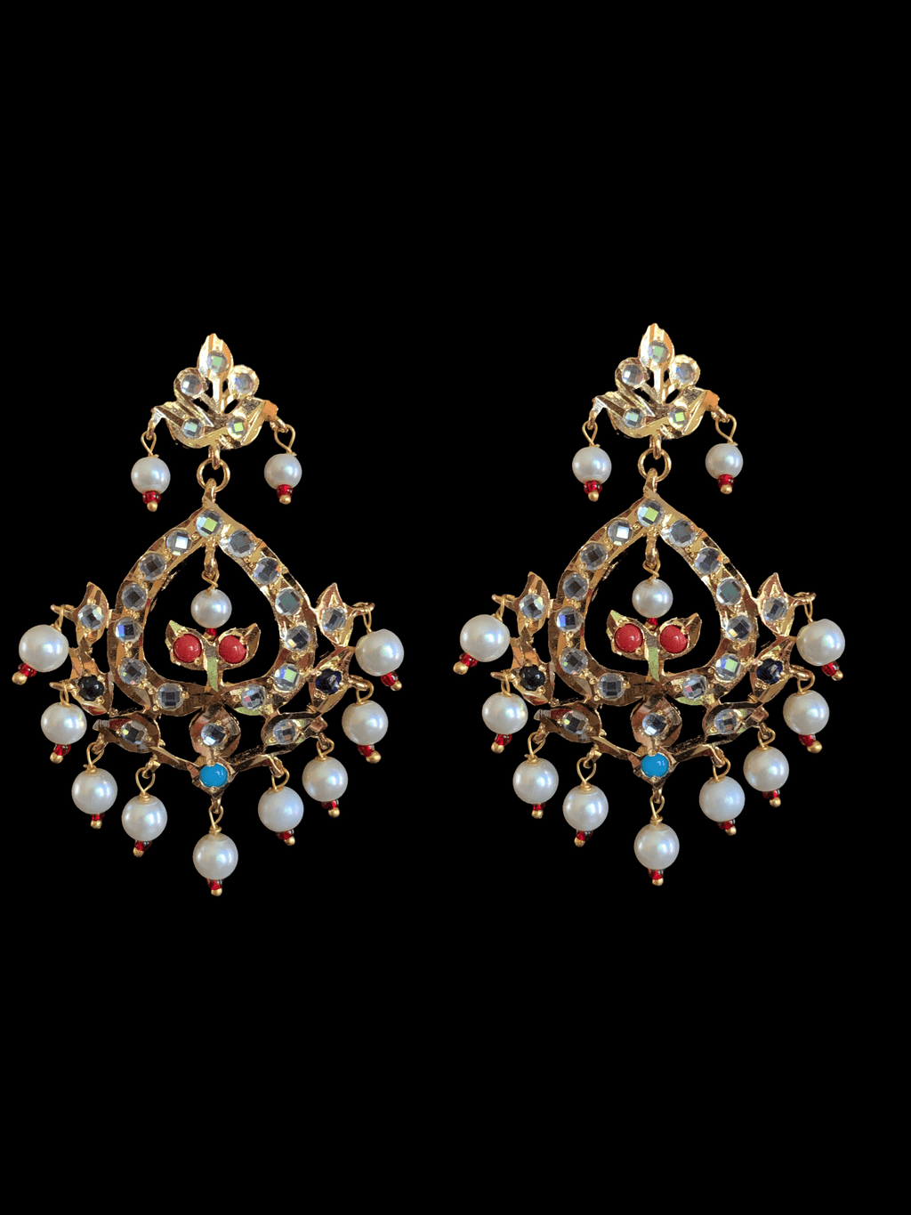 C2 Himah navratan  choker with earrings ( READY TO SHIP  )