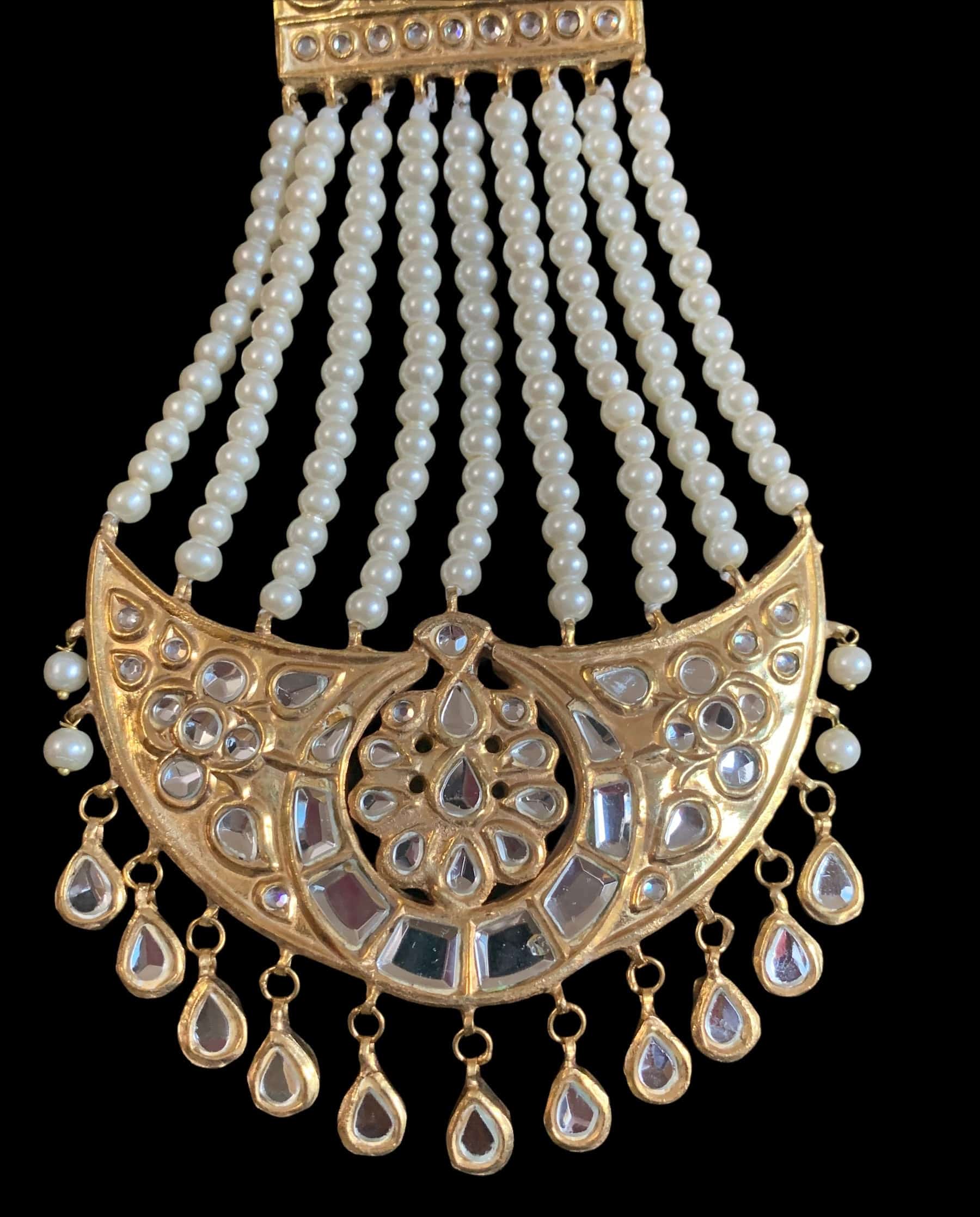 BR48 Dua kundan bridal set ( SHIPS IN 4 WEEKS )