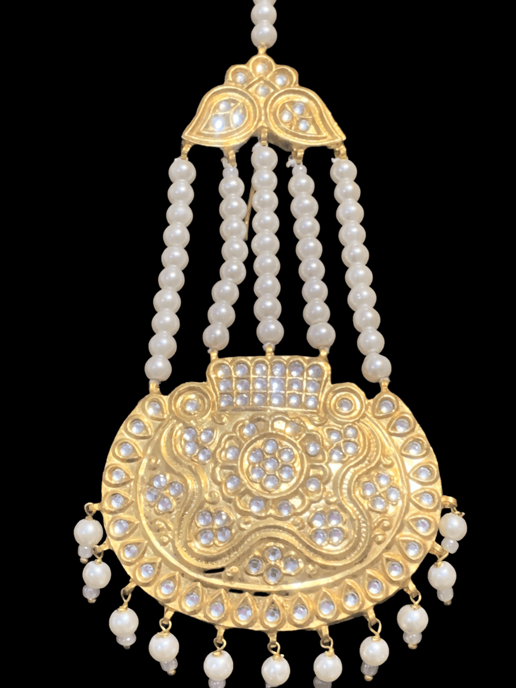 DER294A Salva kundan pearl jhoomar earrings ( READY TO SHIP)