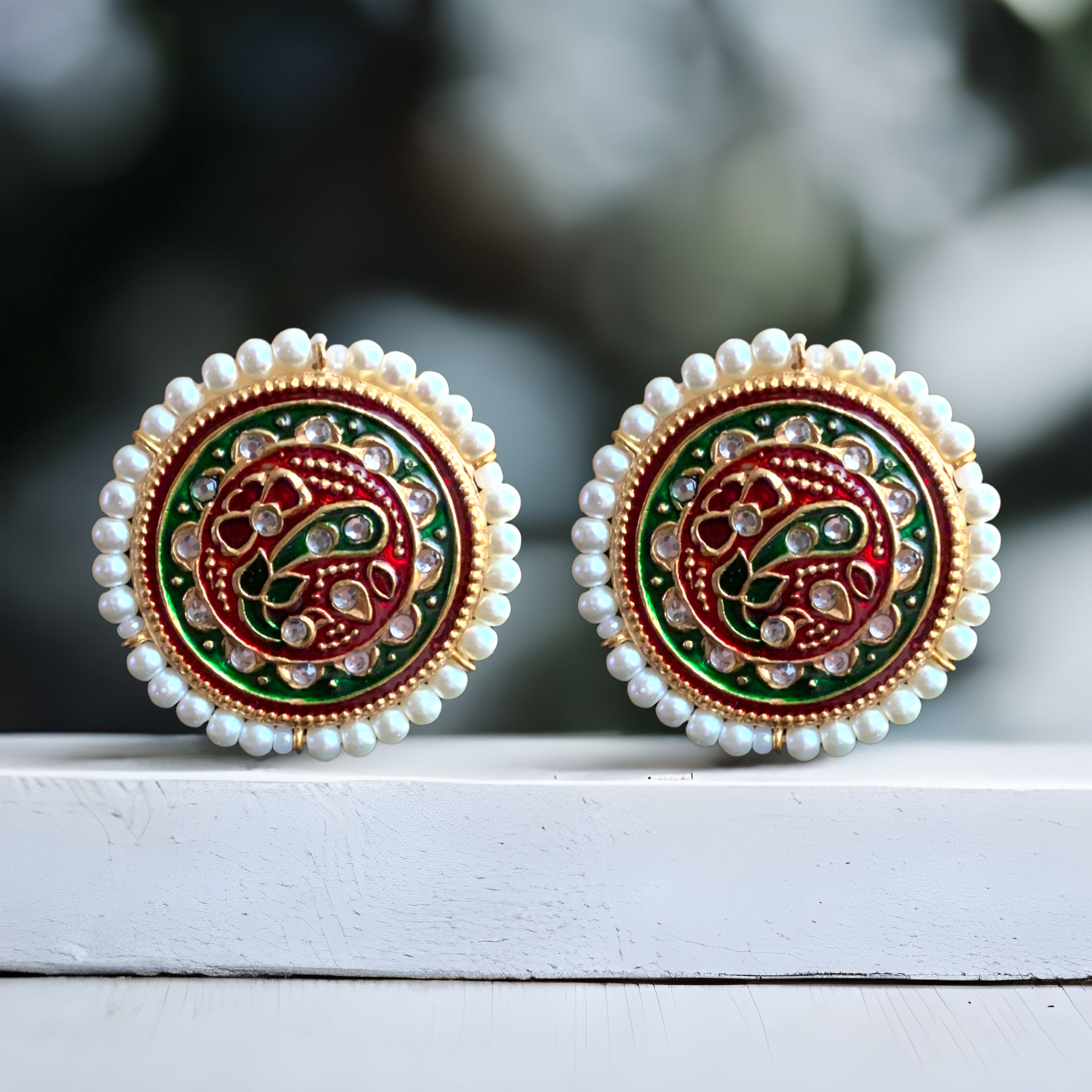 ET503 Navya kundan meenakari tops( READY TO SHIP)