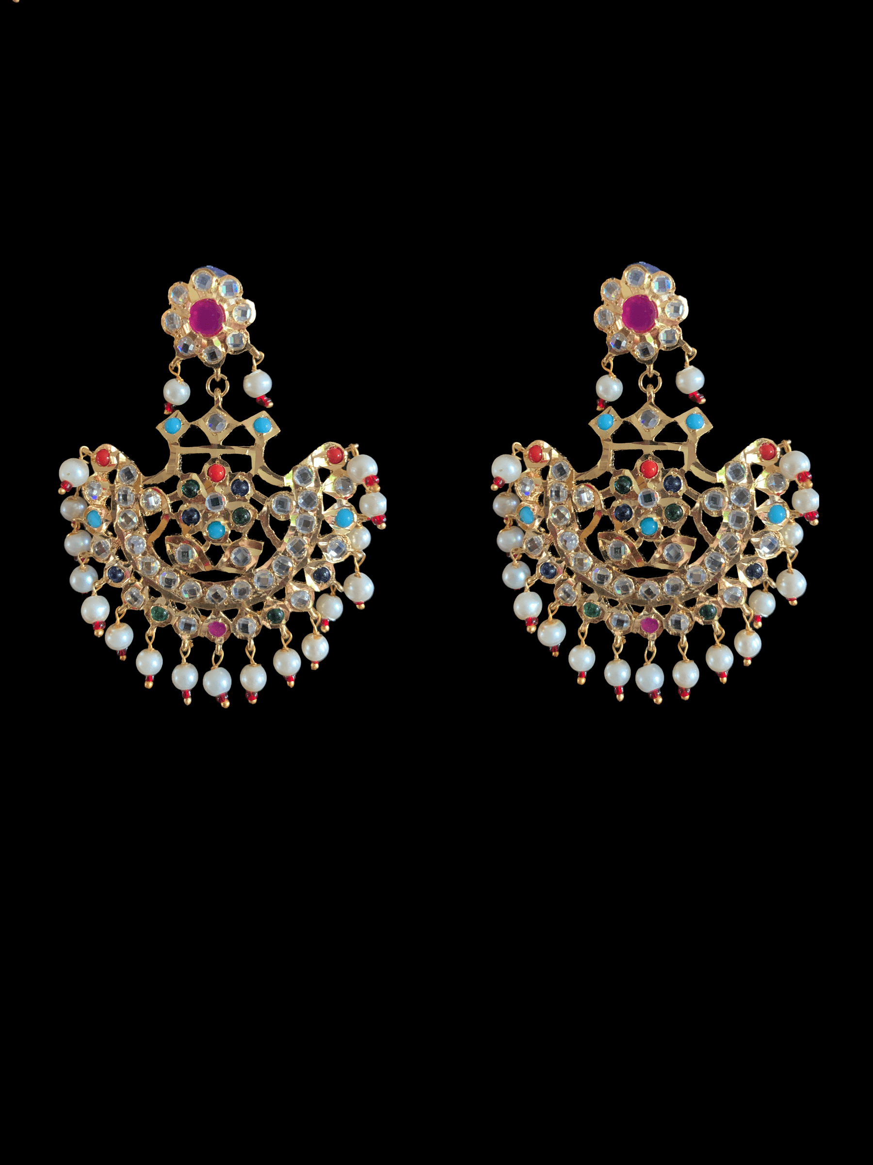 Saha navratan chandbali tika( SHIPS IN 4 WEEKS  )