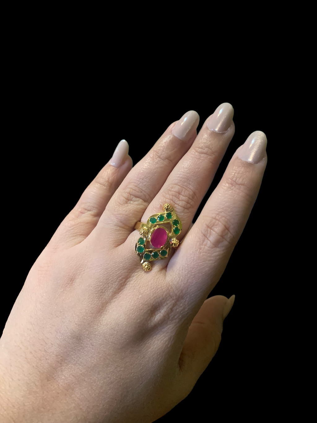 DJR75 Gold plated ring ( SHIPS IN 2 WEEKS )