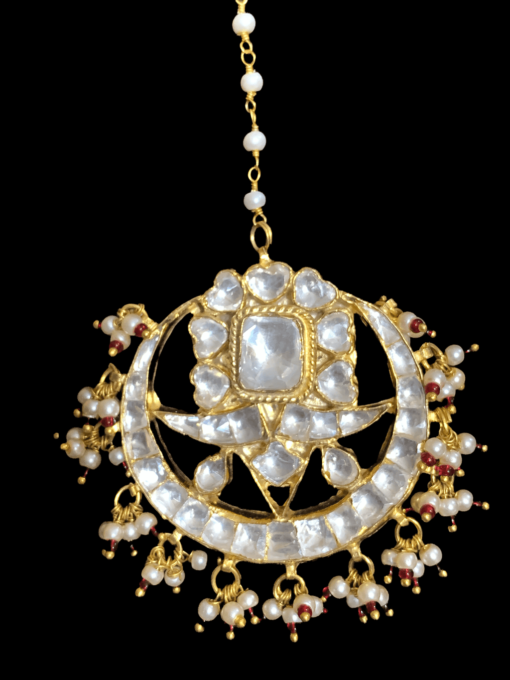 BR4 Khushboo kundan bridal set - ruby ( SHIPS IN 1 WEEK )