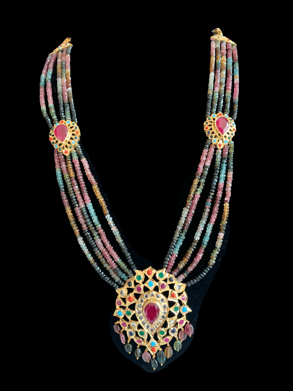 Rachel rani haar in natural beads ( SHIPS IN 4 WEEKS )