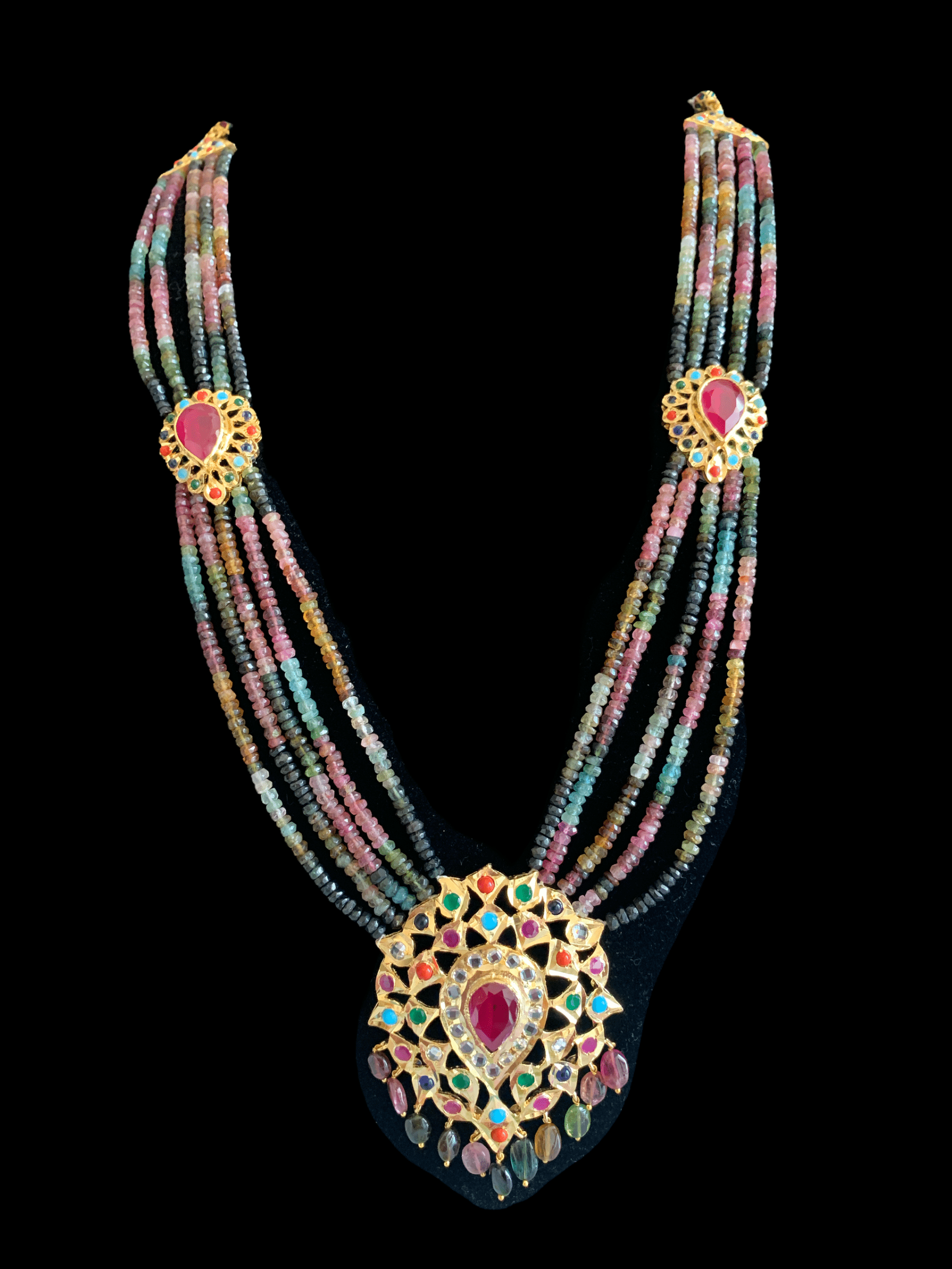 Rachel rani haar in natural beads ( SHIPS IN 4 WEEKS )