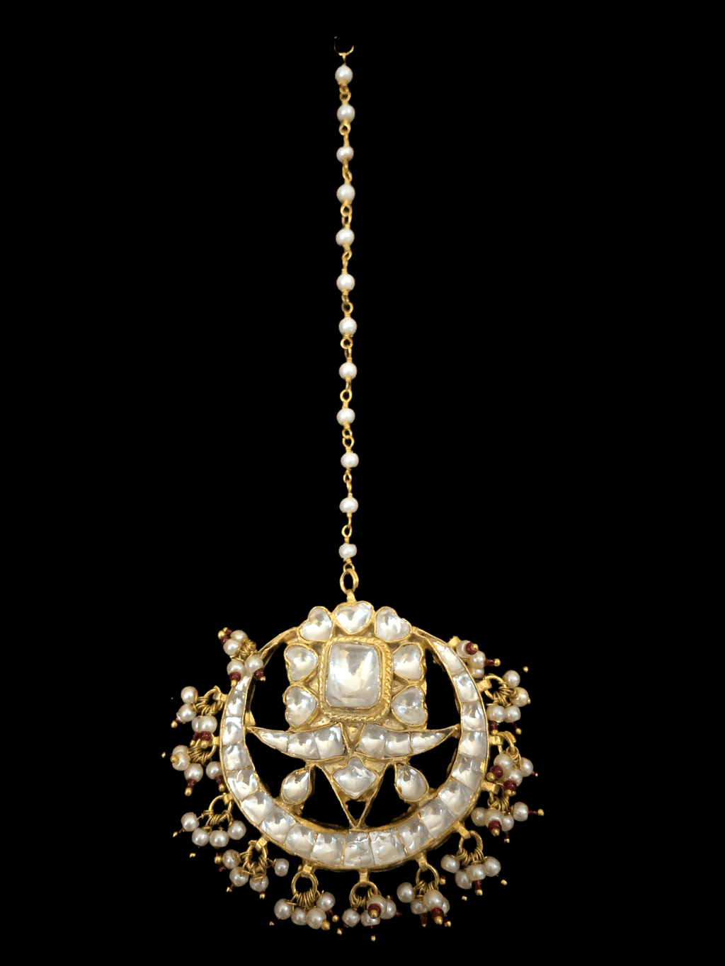 BR4 Khushboo kundan bridal set - ruby ( SHIPS IN 1 WEEK )