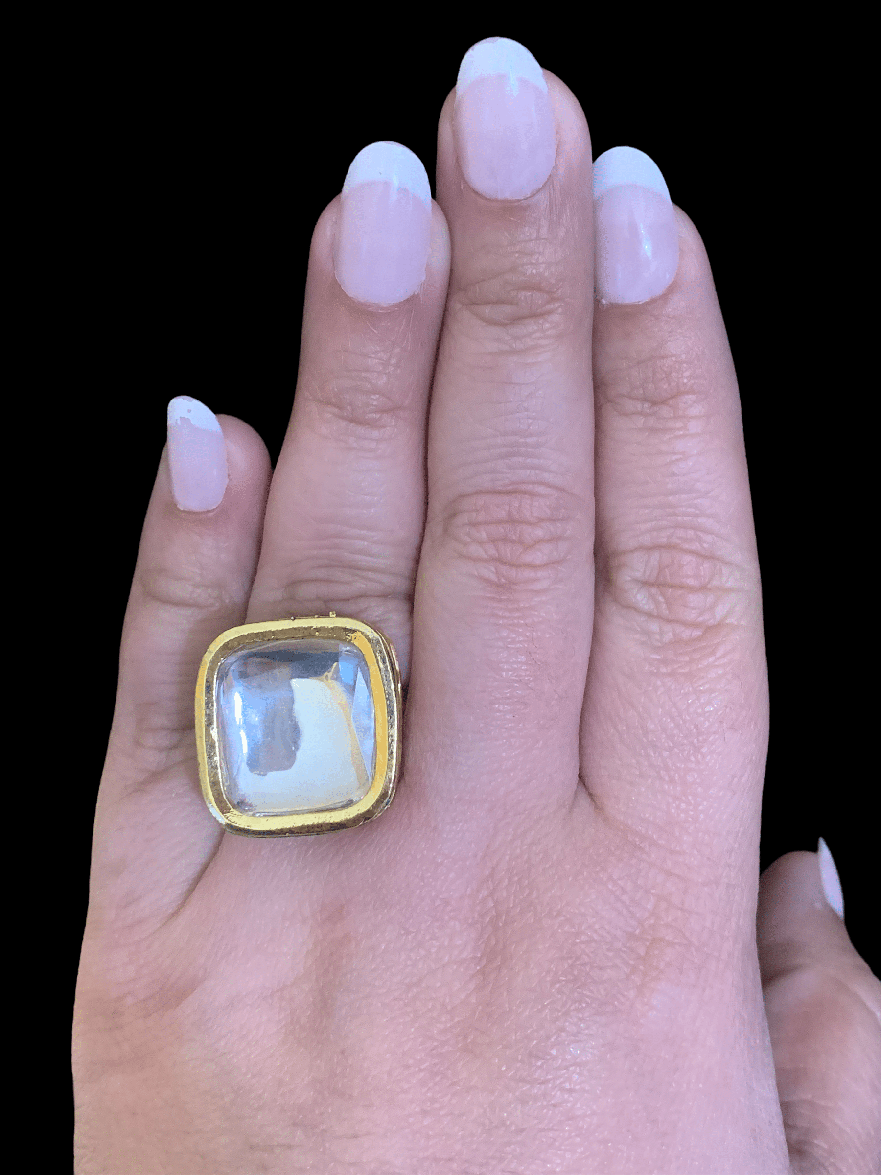 DJR10 Kundan statement ring ( READY TO SHIP)