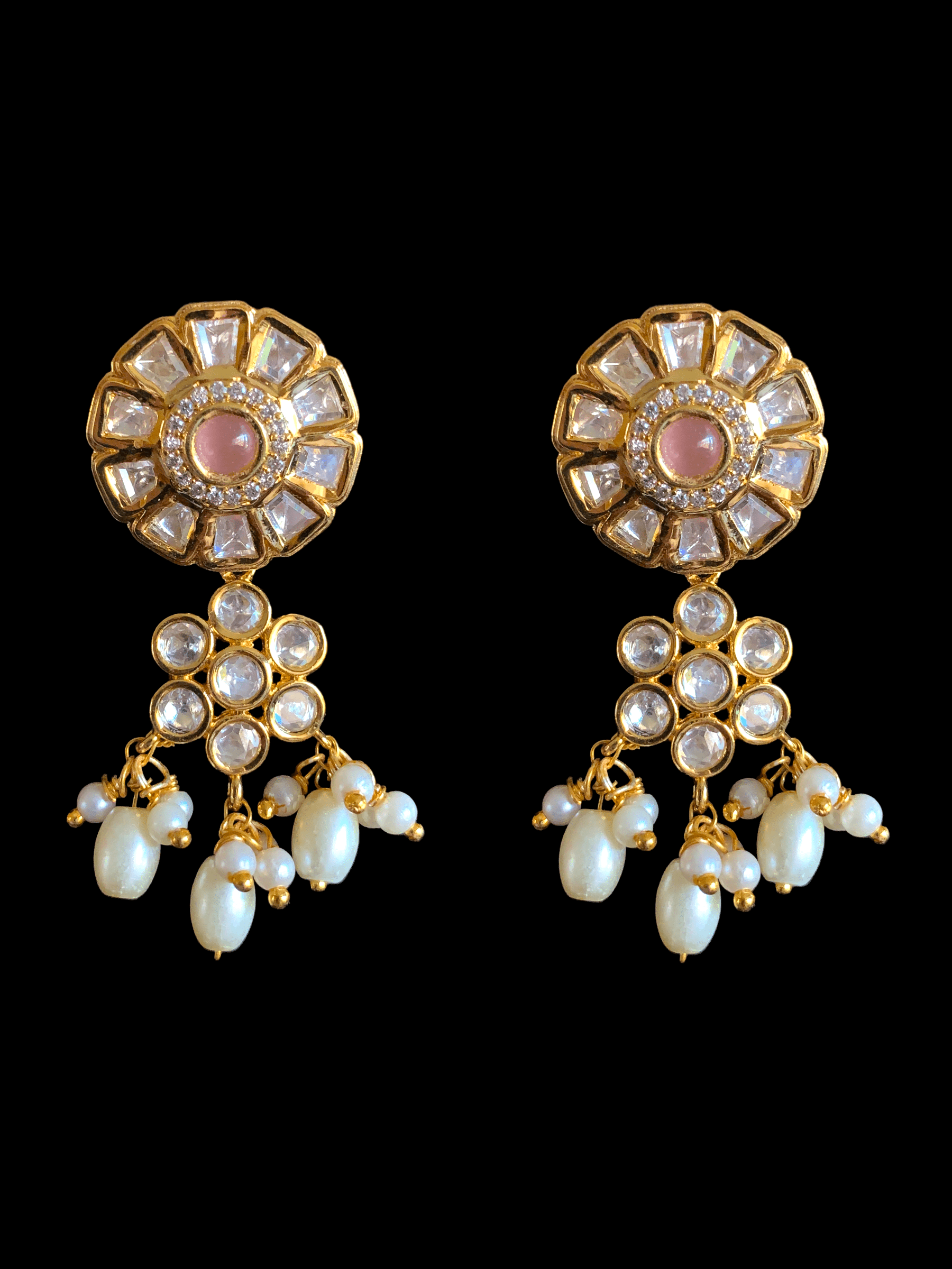 C139  polki choker with earrings ( READY TO SHIP )