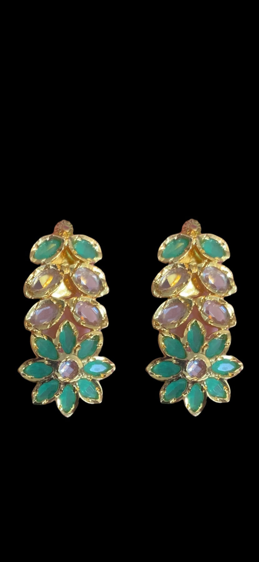 NS372 MIZAN Hyderabadi gold plated necklace set ( READY TO SHIP )