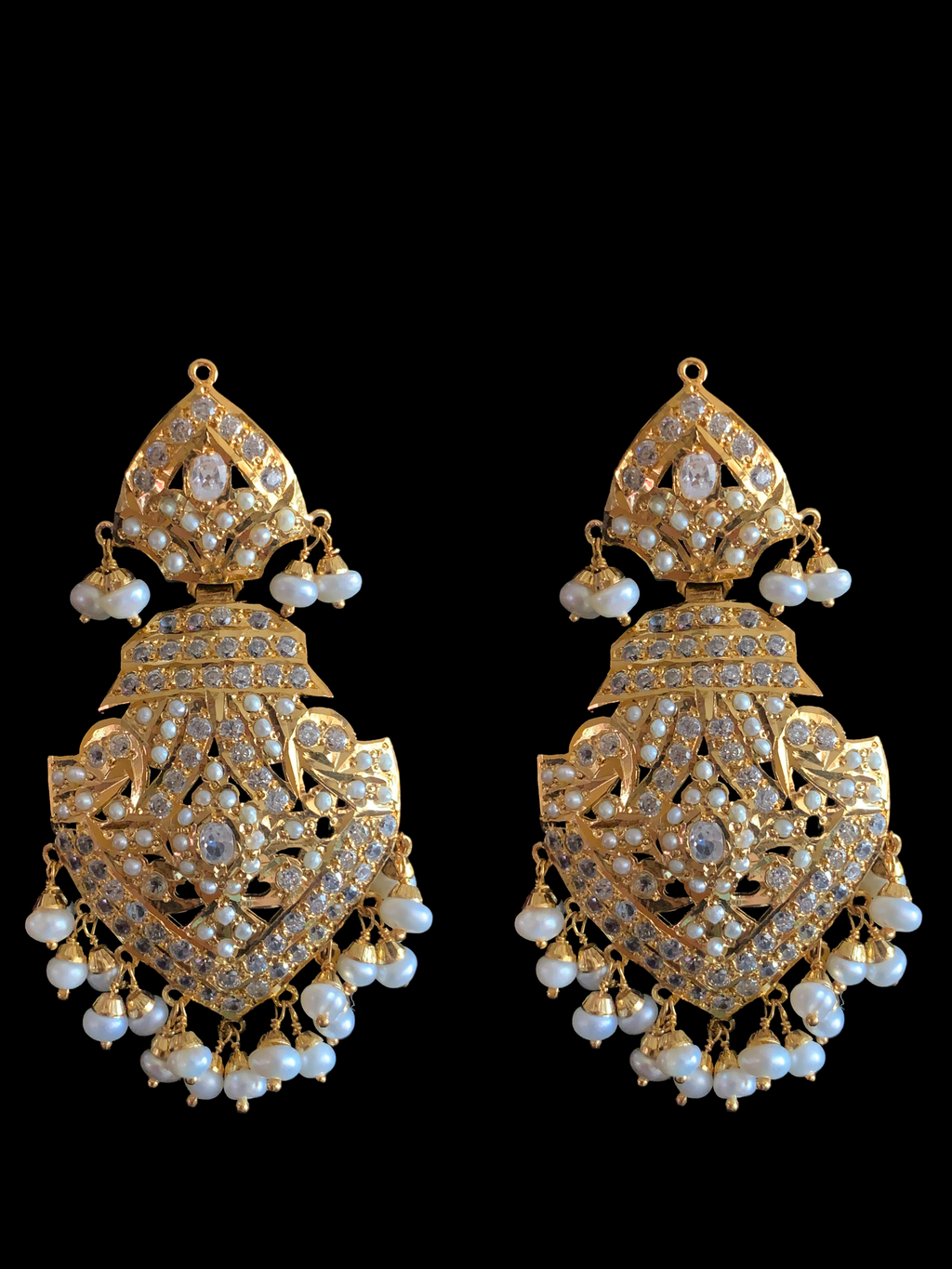 HAZEL gold plated silver choker set in fresh water pearls ( SHIPS IN 5 WEEKS )