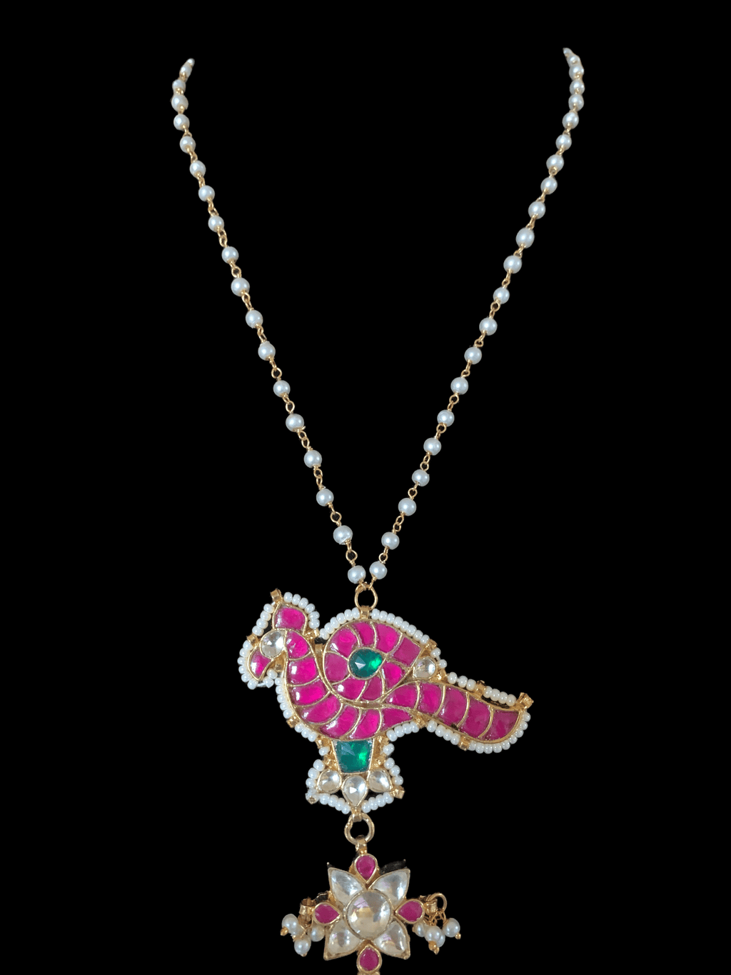PS369 pachi kundan pendant necklace ( READY TO SHIP )