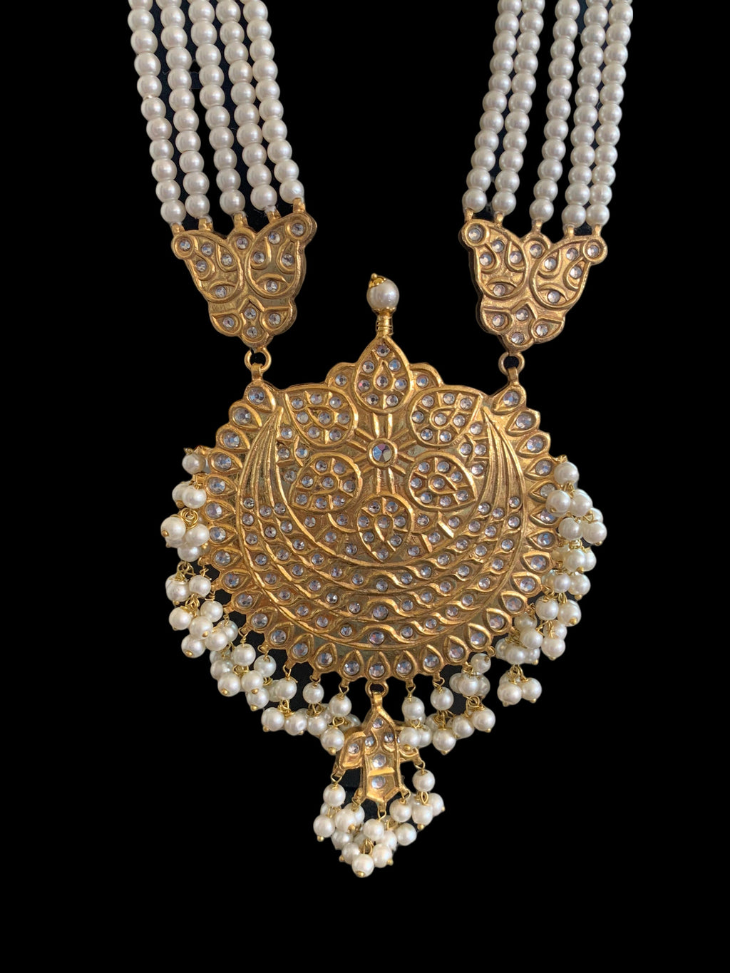 LN201 kundan Rani haar set ( SHIPS IN 4 WEEKS )