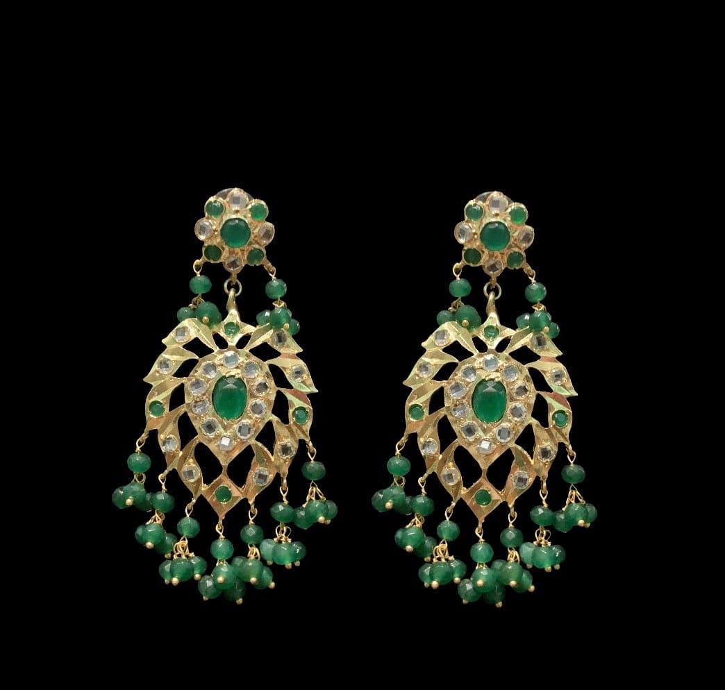 LN52  Tanmayee bridal multistranded necklace with earrings( SHIPS IN 4 WEEKS  )