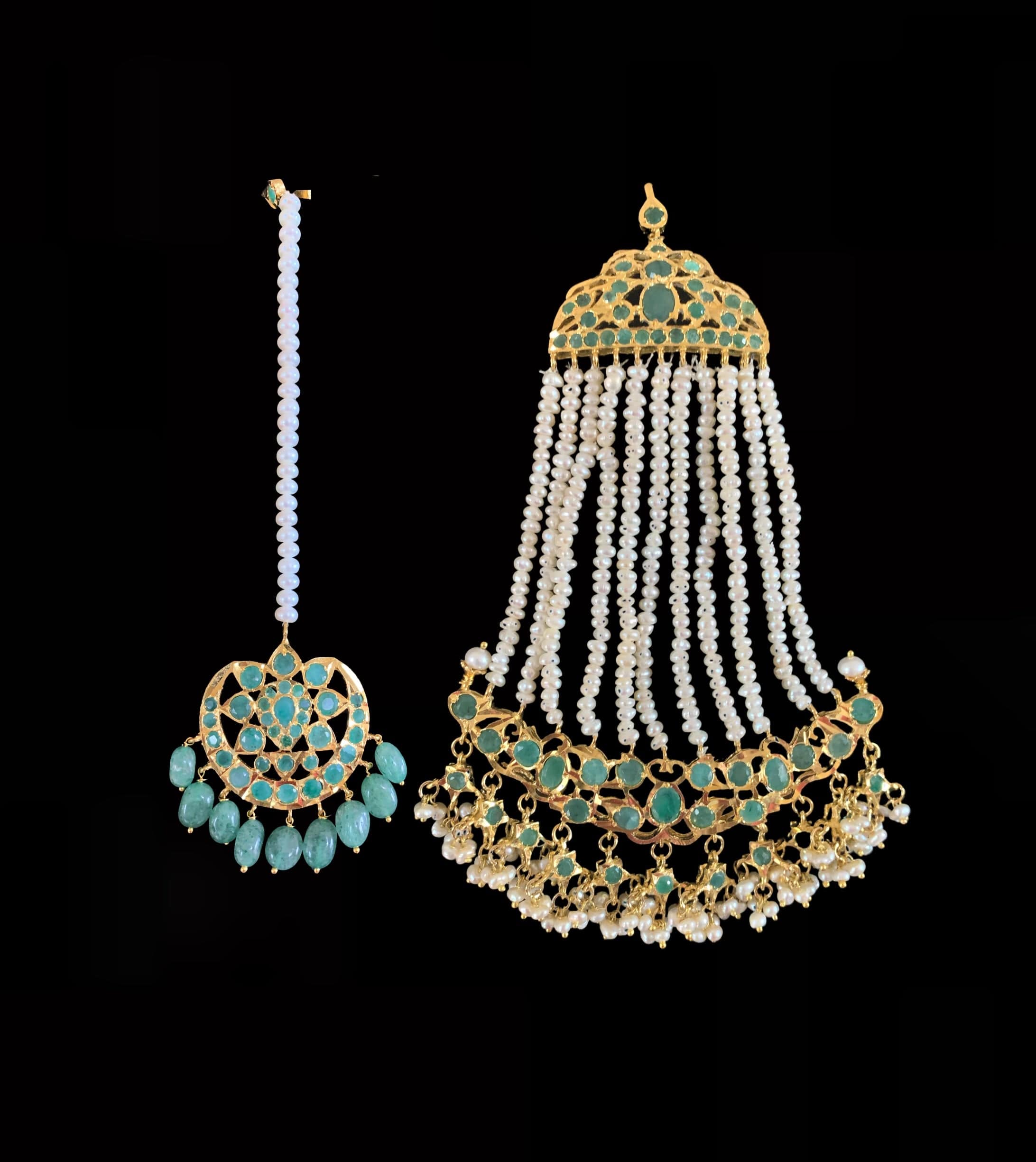 Bridal set in  gold plated silver (SHIPS IN 5 WEEKS )