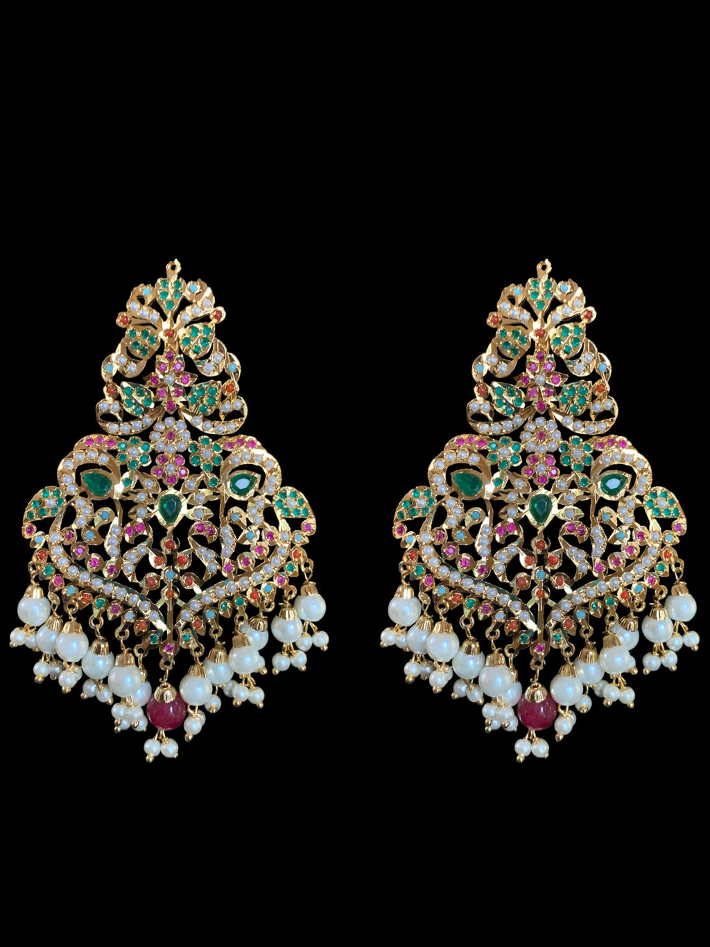 LN169 Neeli jadau rani haar in Navratan ( SHIPS IN 4 WEEKS  )