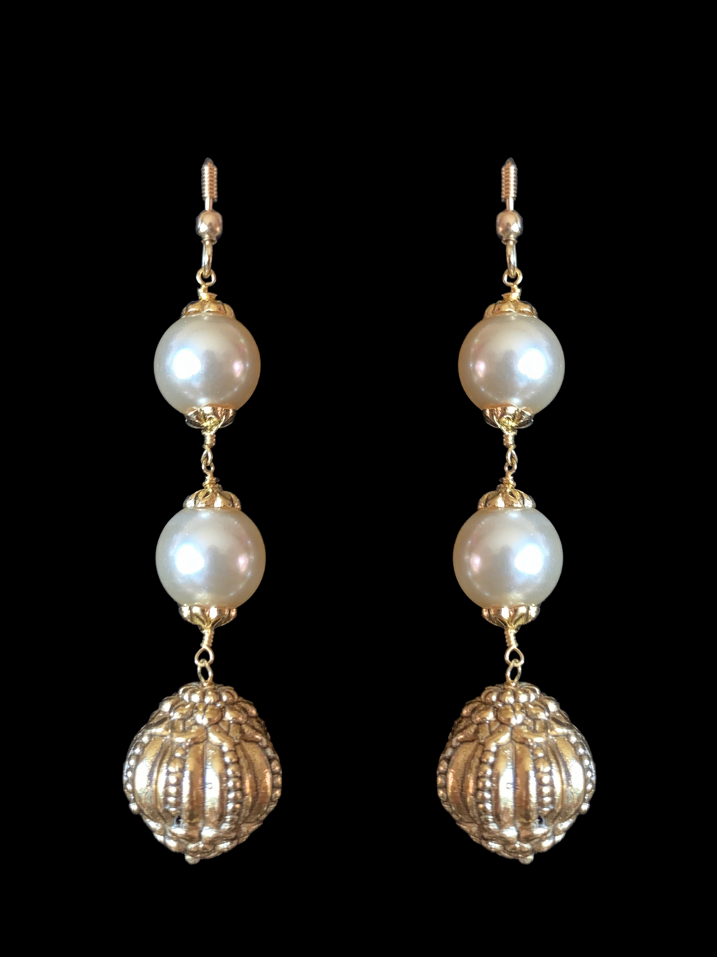 92.5 silver and gold plated nakshi beads mala ( SHIPS IN 5 WEEKS )