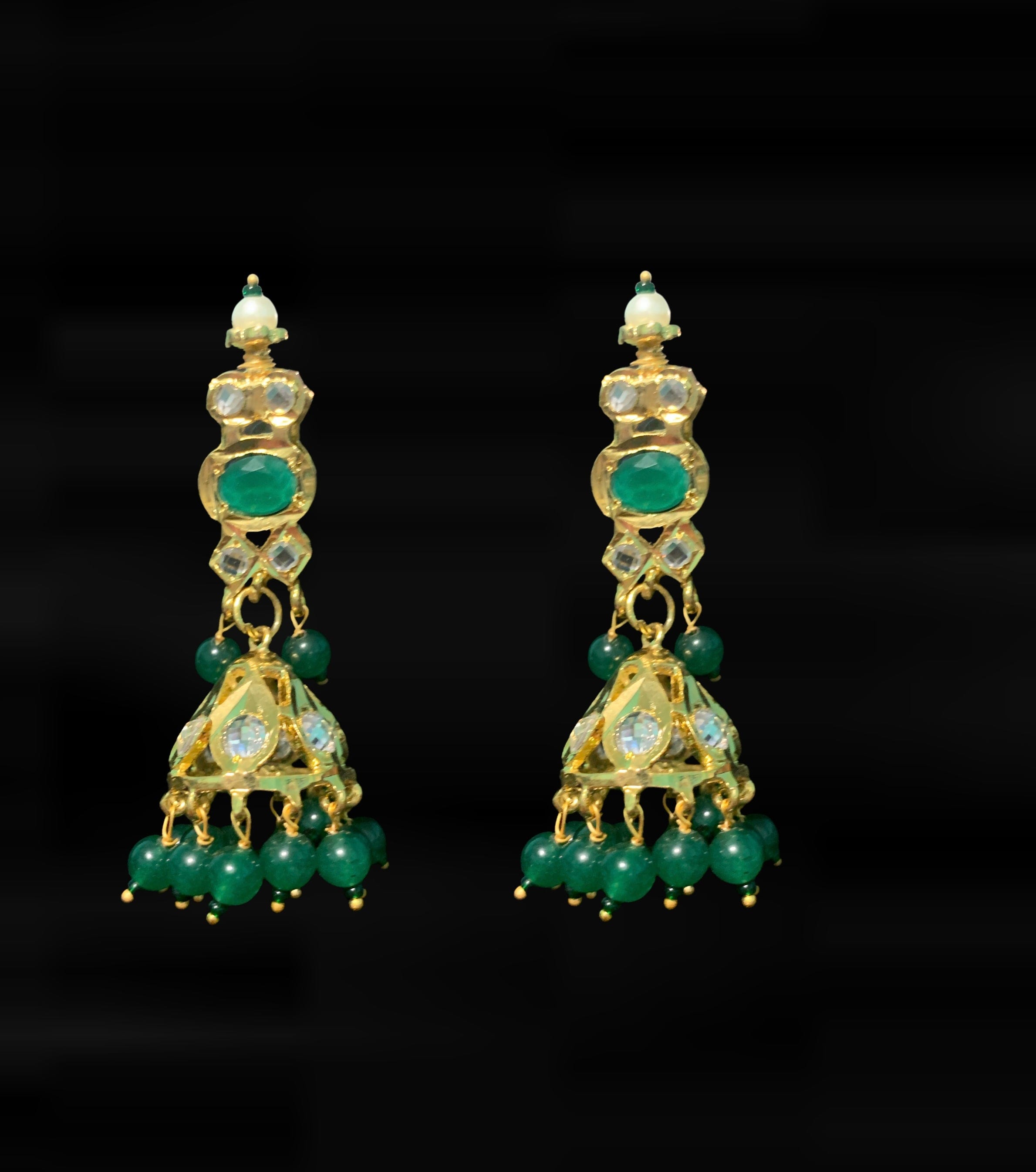 NS100 Tanika necklace set in green ( READY TO SHIP )