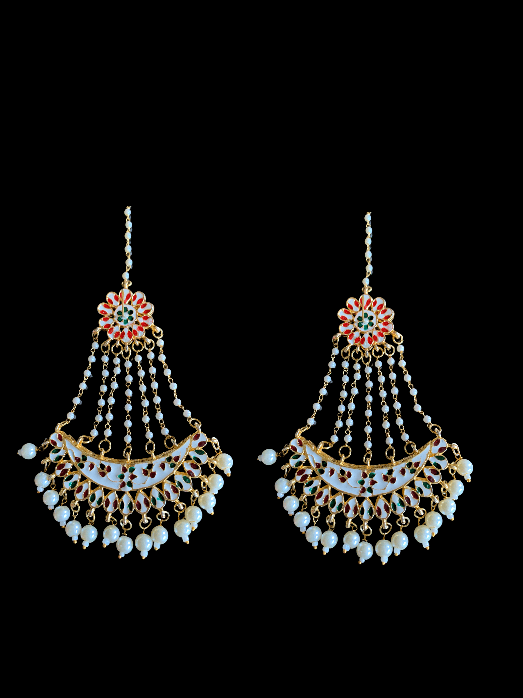 Kundan jhoomar earrings  ( SHIPS IN 4 WEEKS )