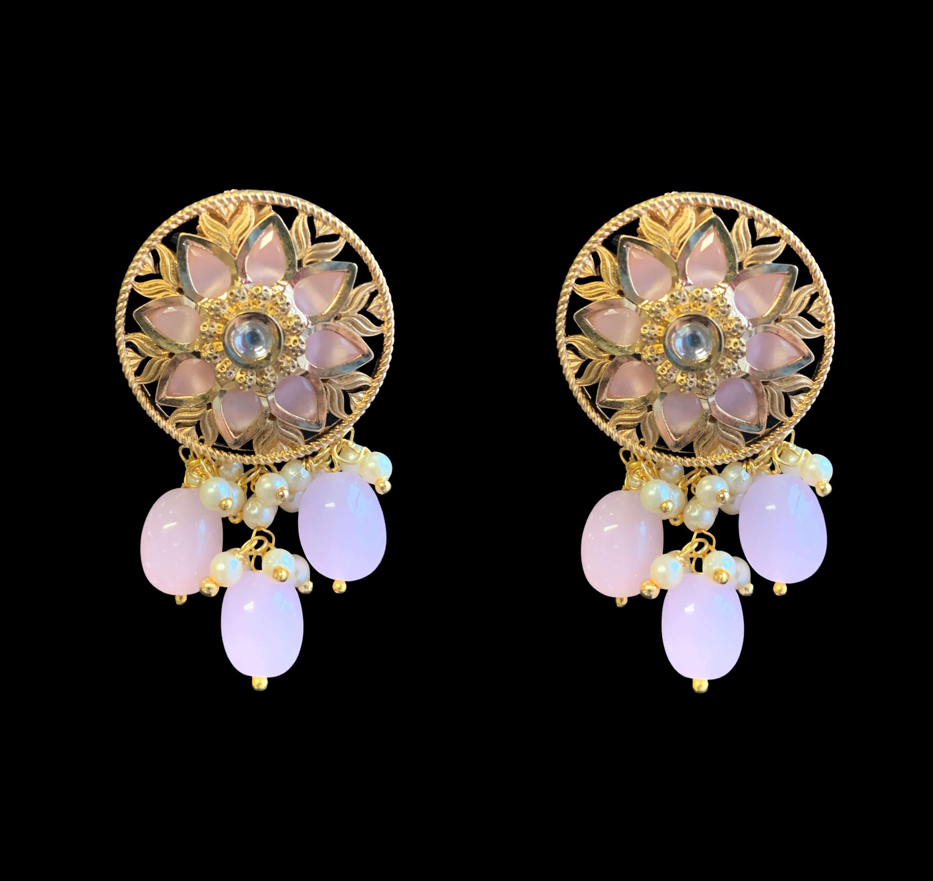 C145 Barzah polki choker( pink  ) ( READY TO SHIP)